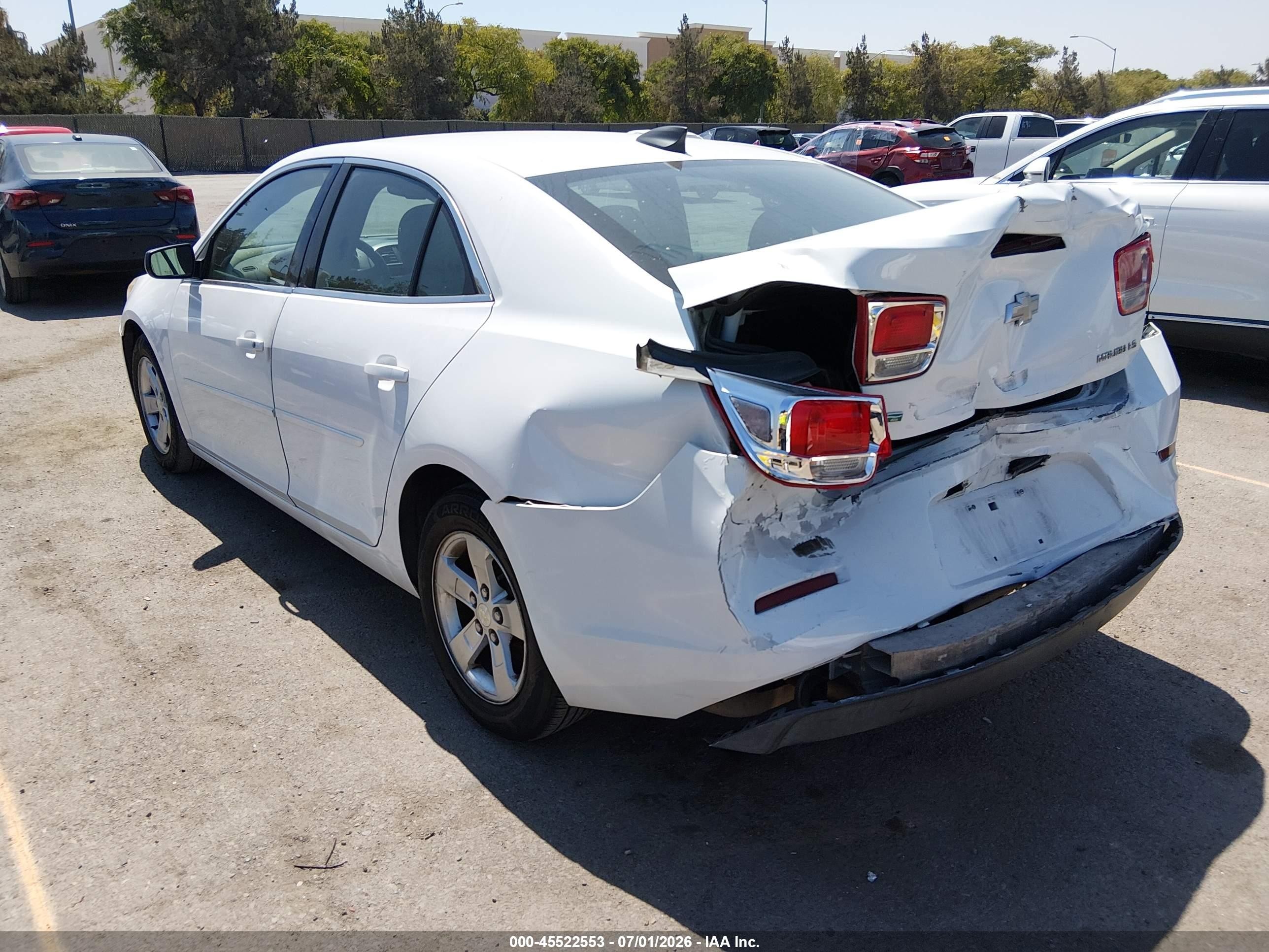 2015 Chevrolet Malibu 1fl White vin: 1G11A5SL3FU148997