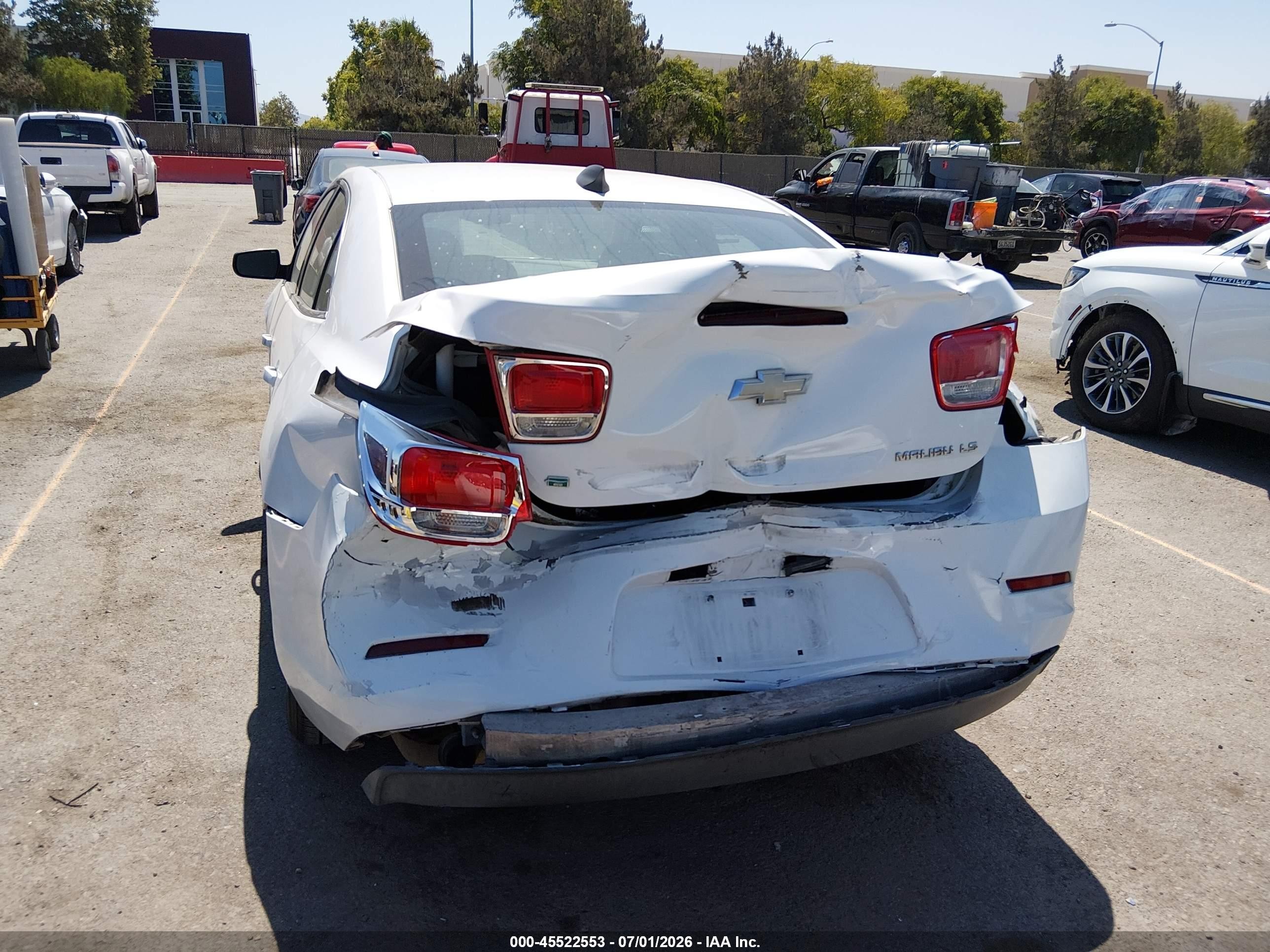 2015 Chevrolet Malibu 1fl White vin: 1G11A5SL3FU148997