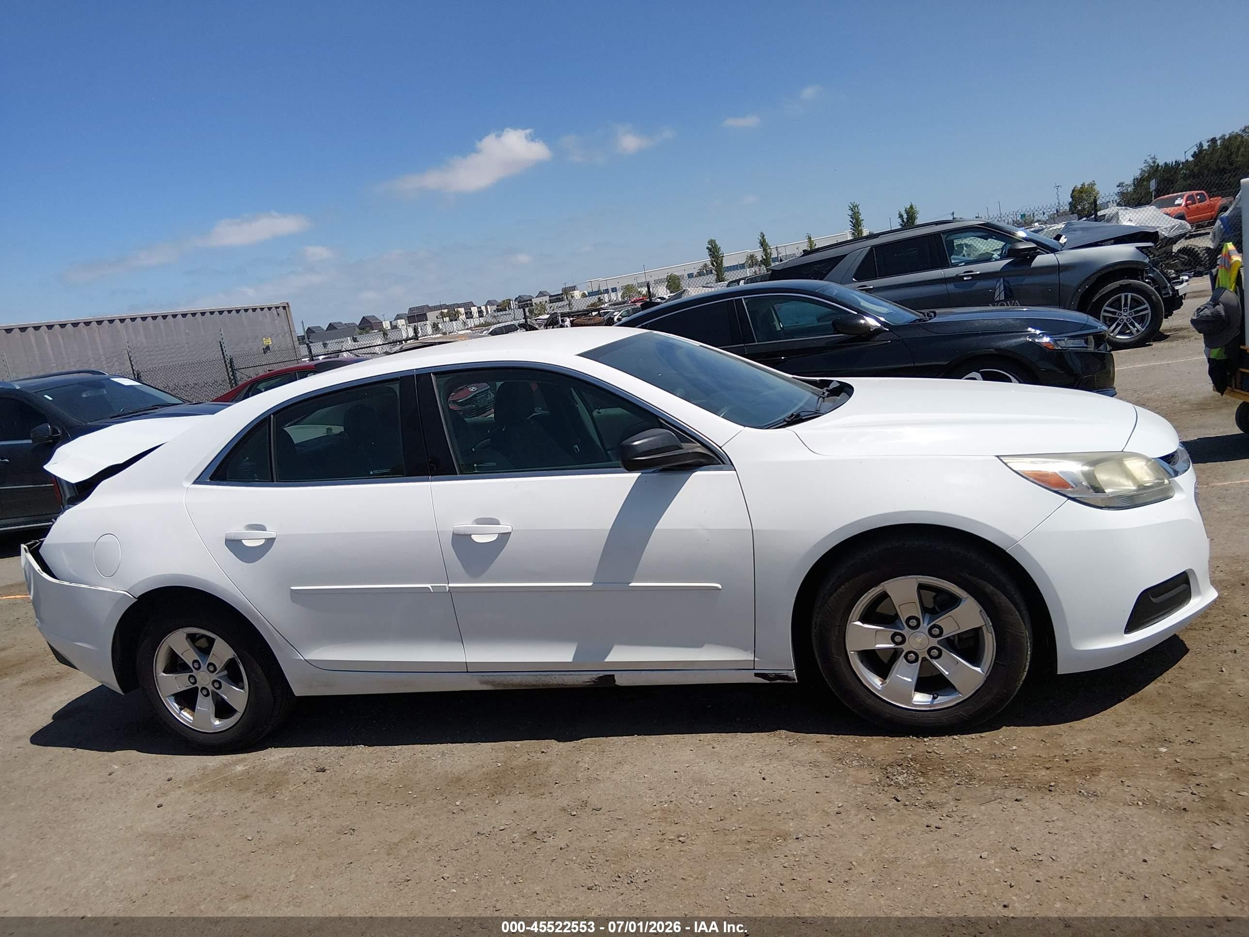 2015 Chevrolet Malibu 1fl White vin: 1G11A5SL3FU148997