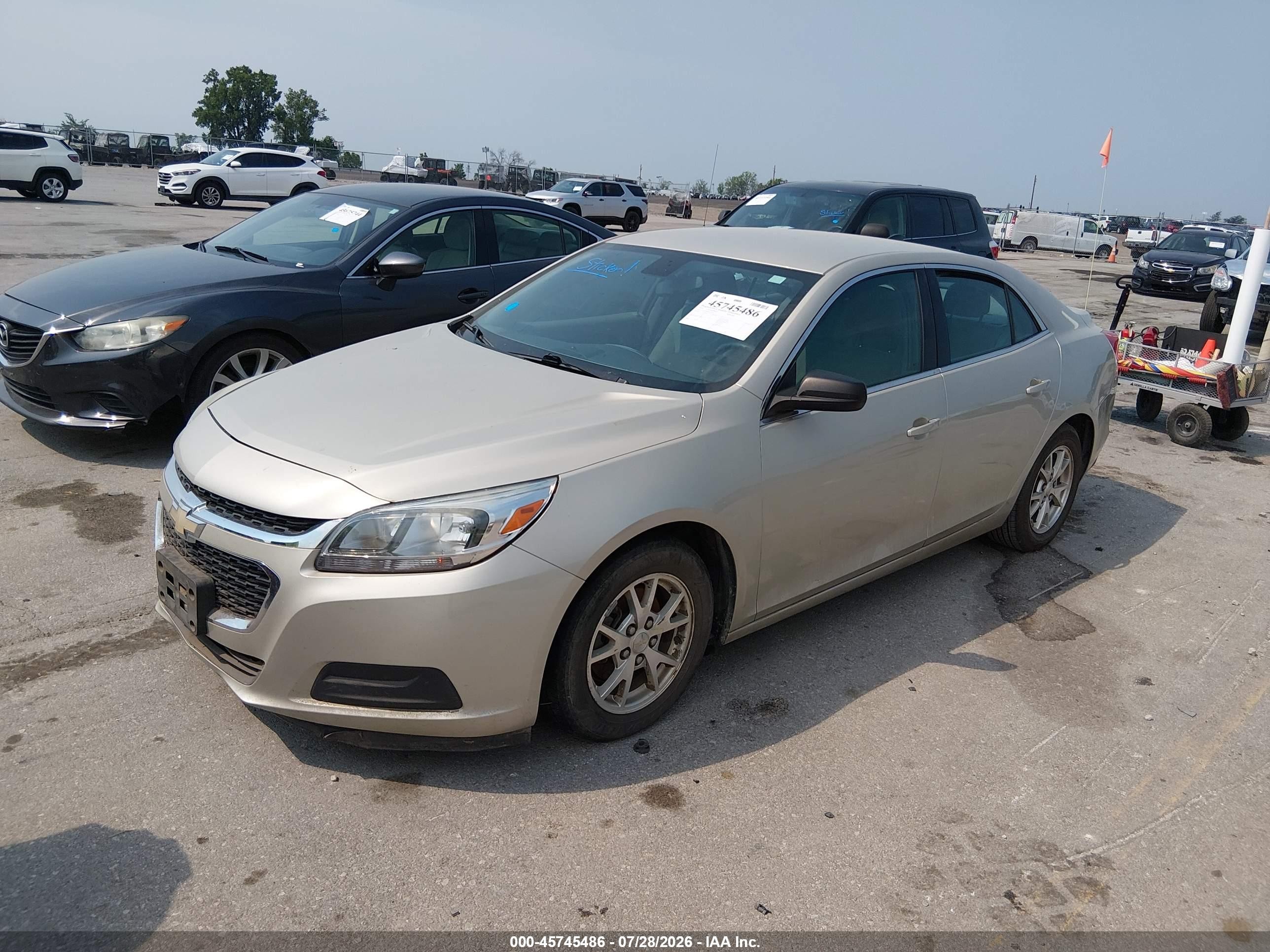 2014 Chevrolet Malibu 1fl Gold vin: 1G11A5SL4EF191604