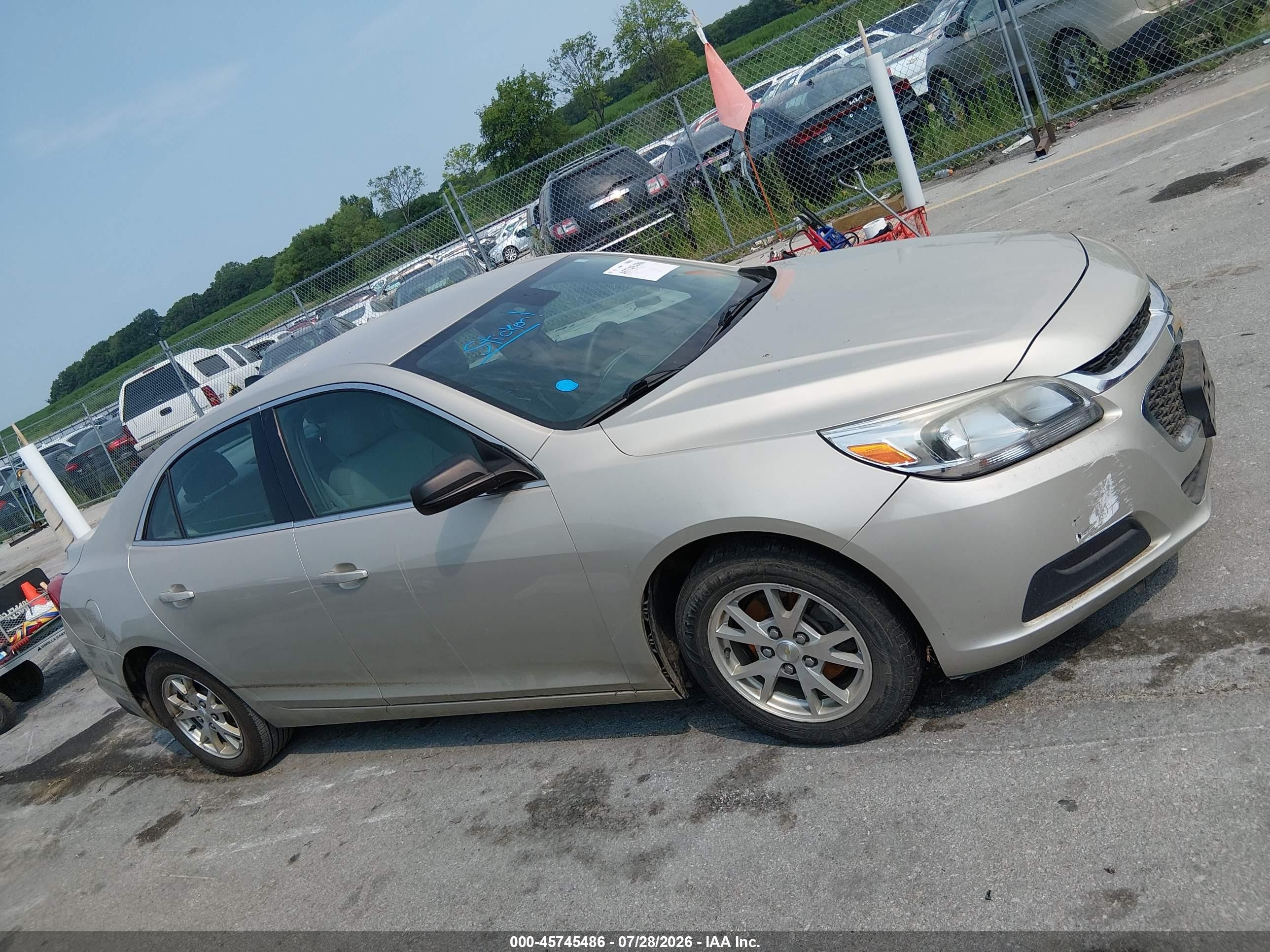 2014 Chevrolet Malibu 1fl Gold vin: 1G11A5SL4EF191604