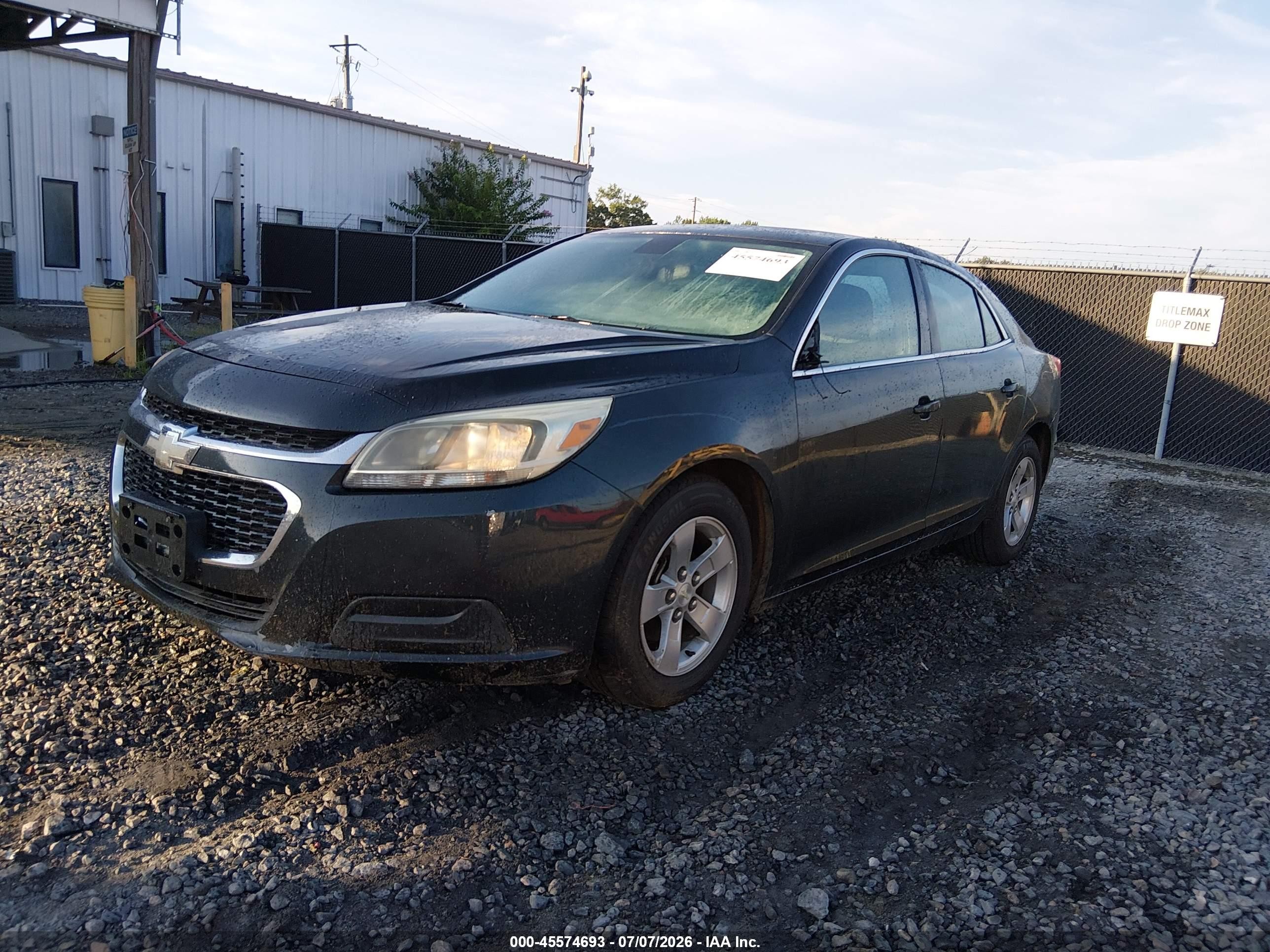 2015 Chevrolet Malibu 1fl Black vin: 1G11A5SL4FF122462