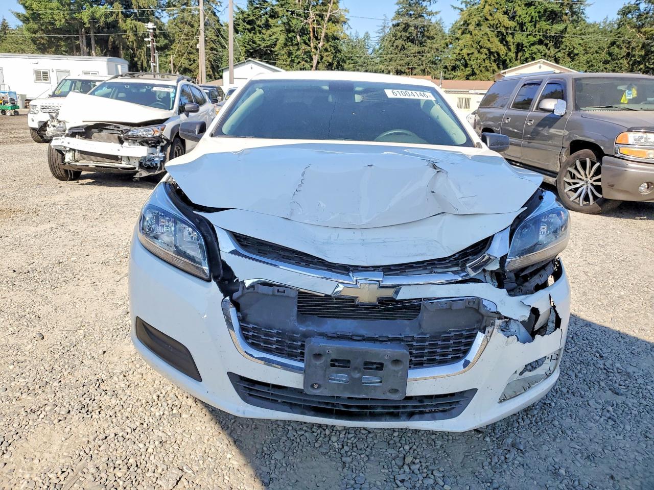 2015 Chevrolet Malibu Ls White vin: 1G11A5SL4FF257845