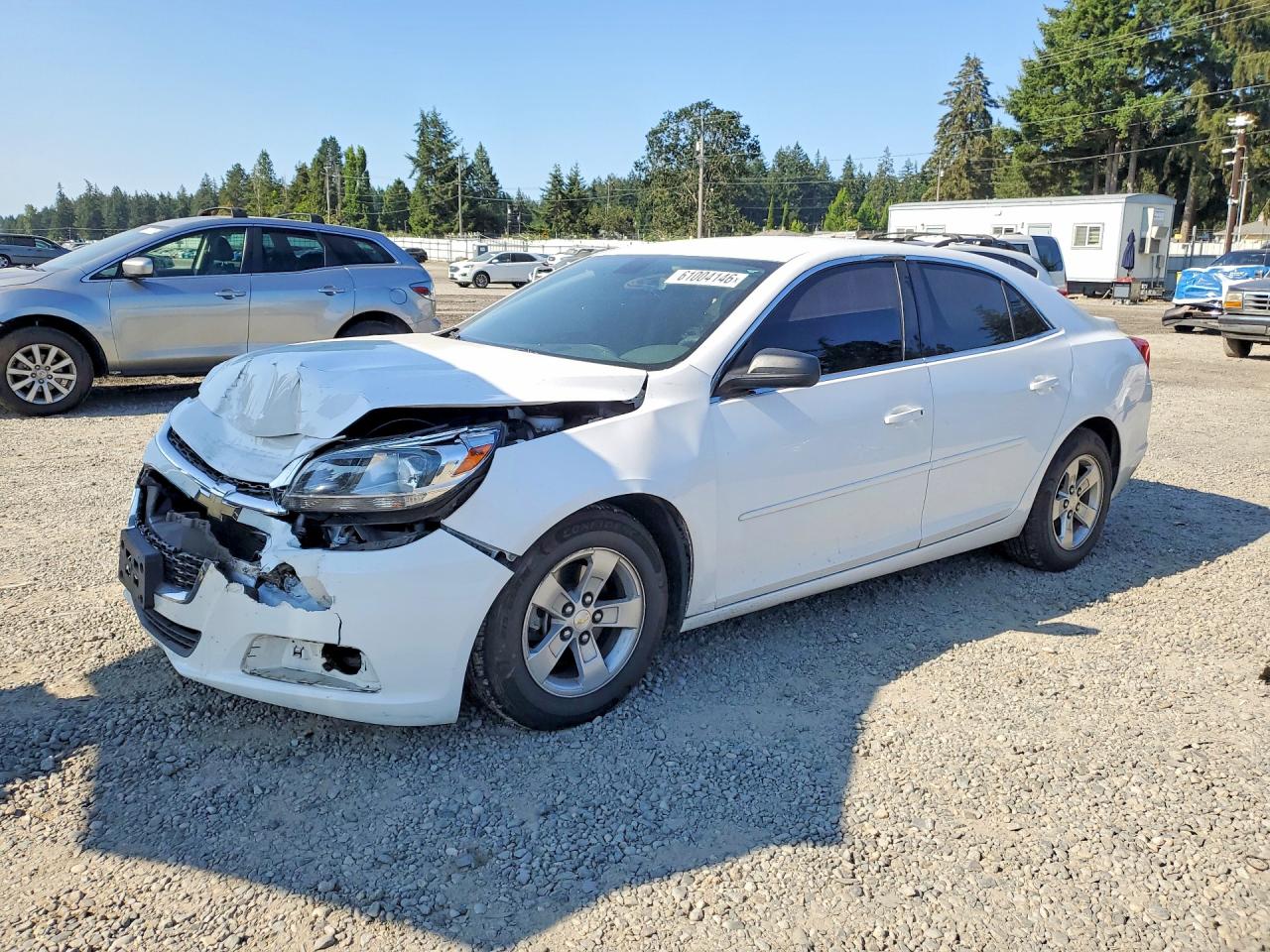 2015 Chevrolet Malibu Ls White vin: 1G11A5SL4FF257845