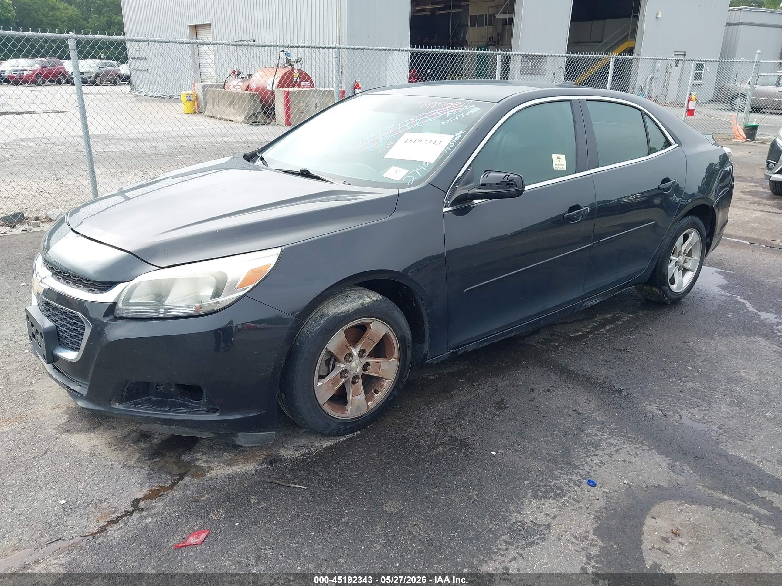2015 Chevrolet Malibu 1fl Black vin: 1G11A5SL4FF274015