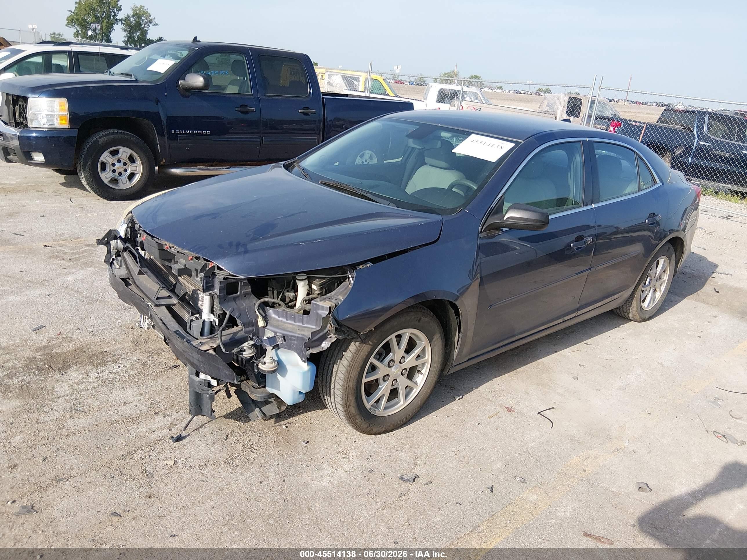 2014 Chevrolet Malibu 1fl Blue vin: 1G11A5SL5EF150494
