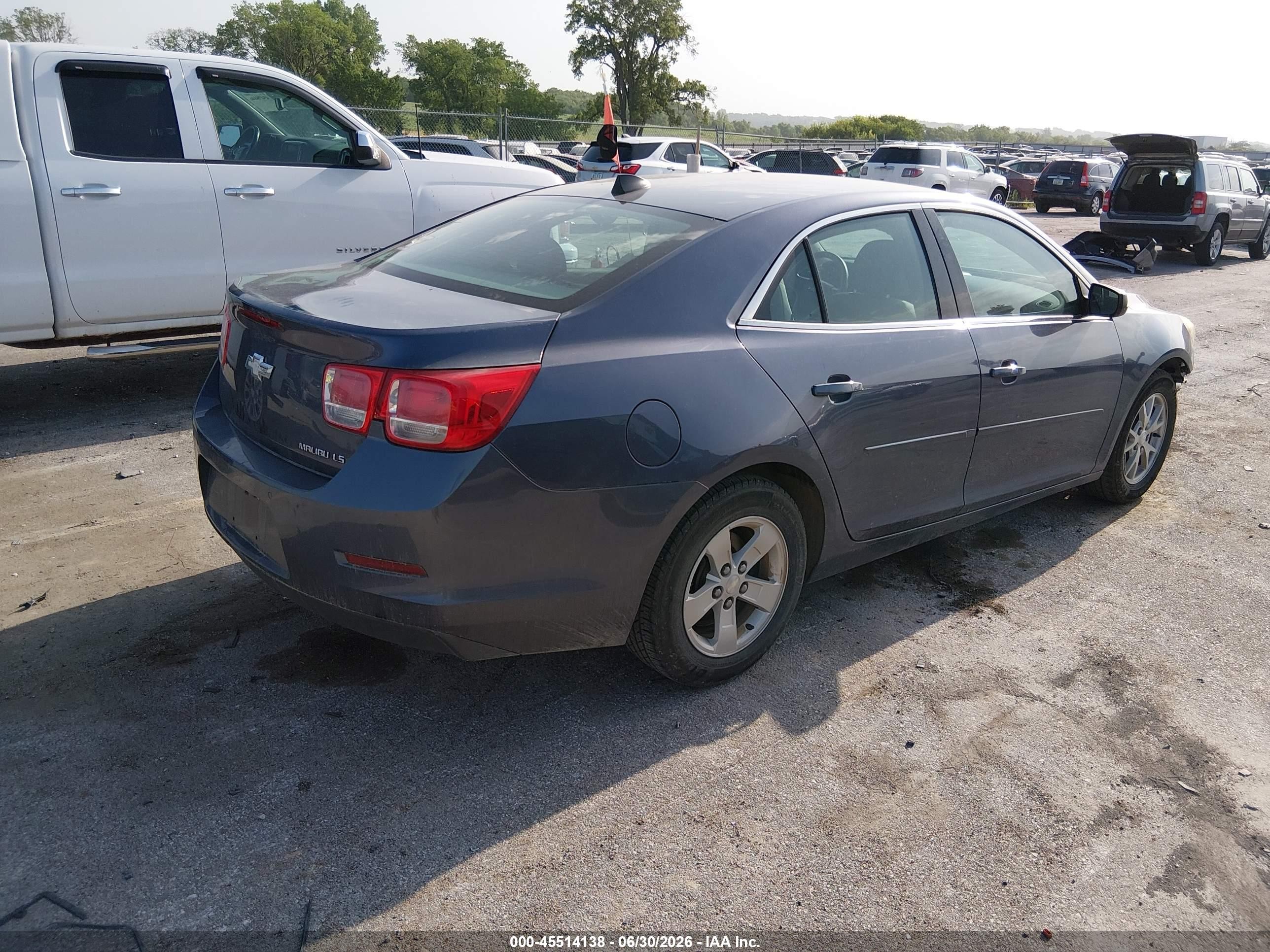 2014 Chevrolet Malibu 1fl Blue vin: 1G11A5SL5EF150494