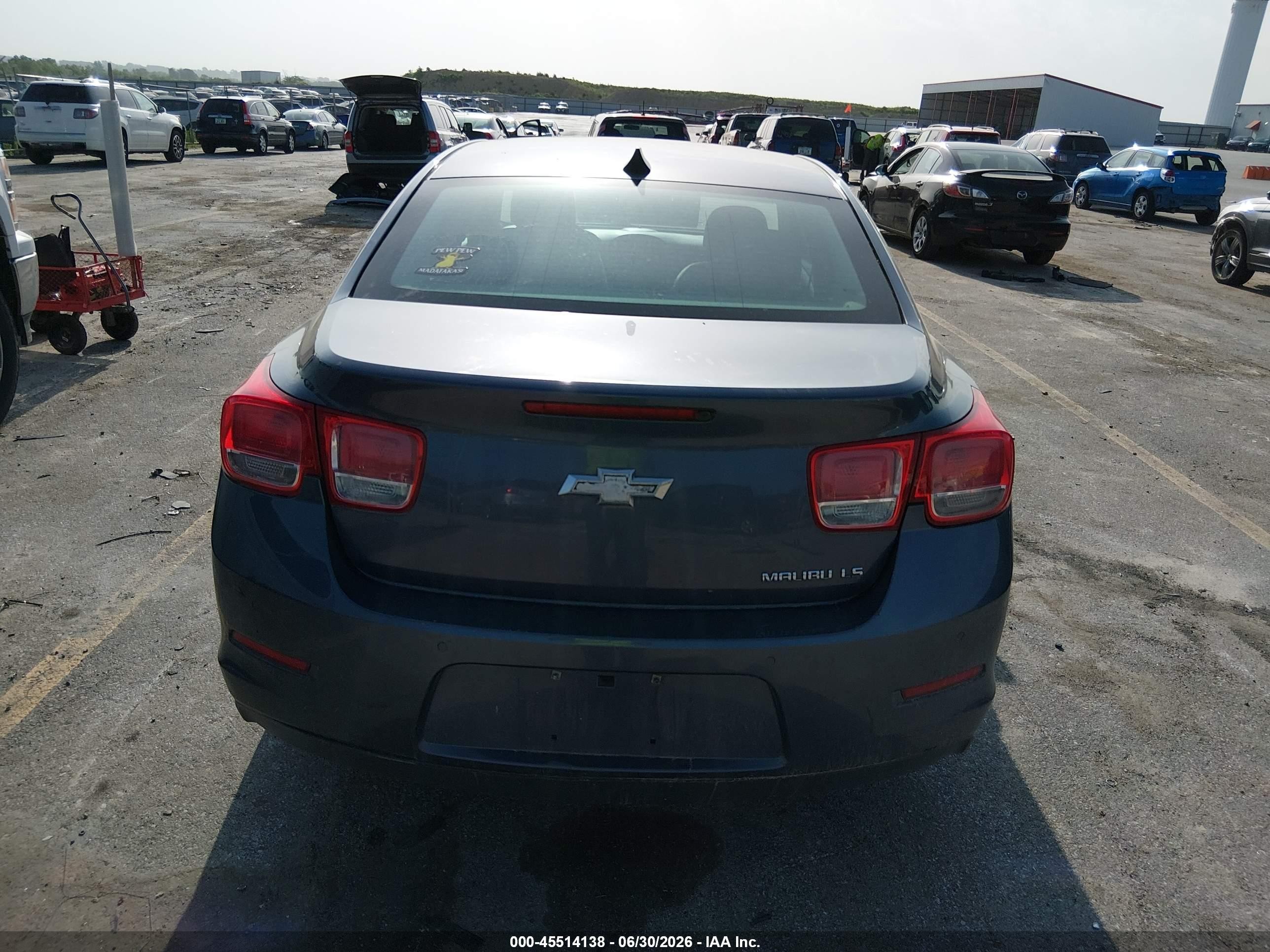 2014 Chevrolet Malibu 1fl Blue vin: 1G11A5SL5EF150494