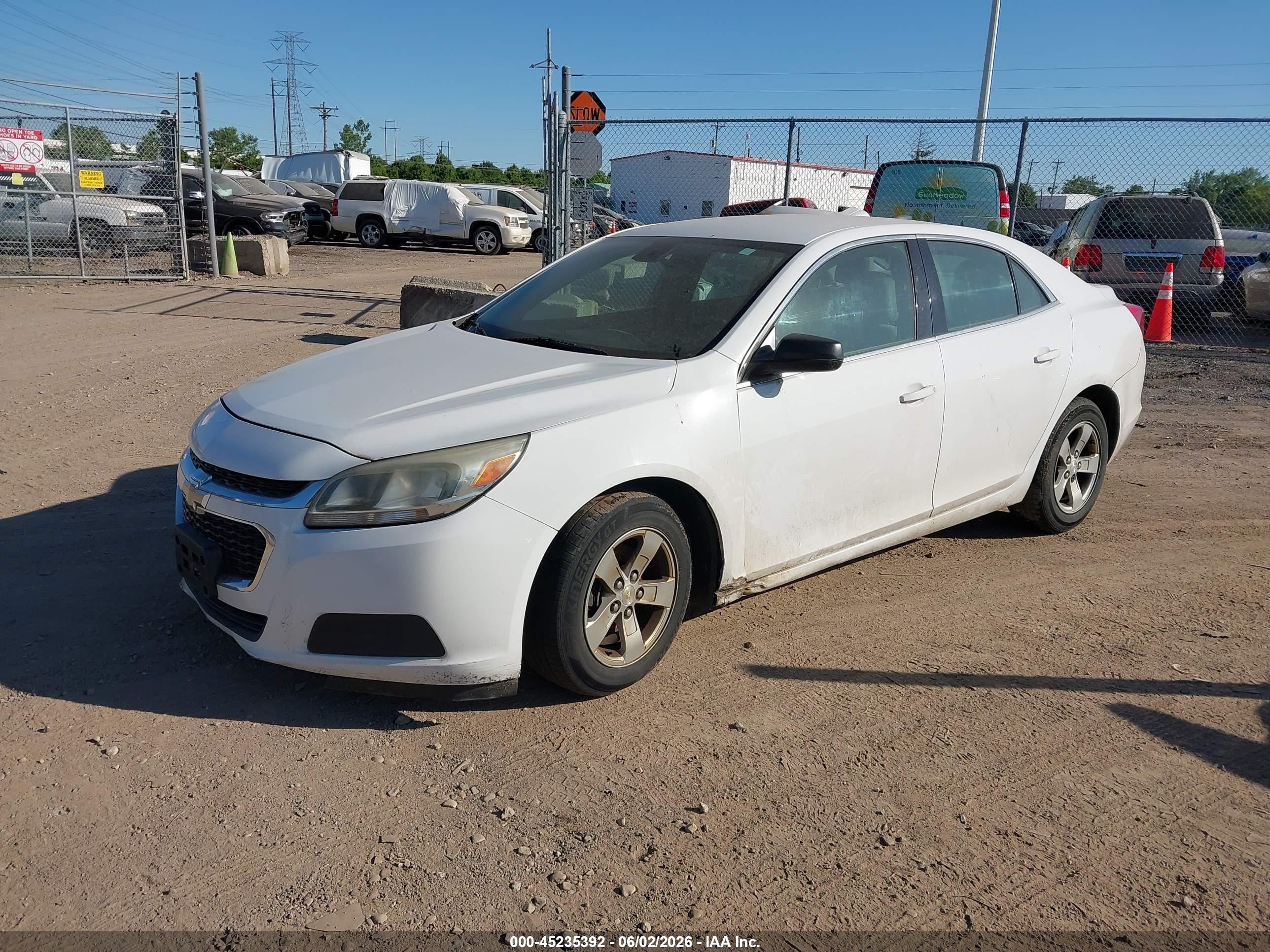 2015 Chevrolet Malibu 1fl Белый vin: 1G11A5SL5FF176482