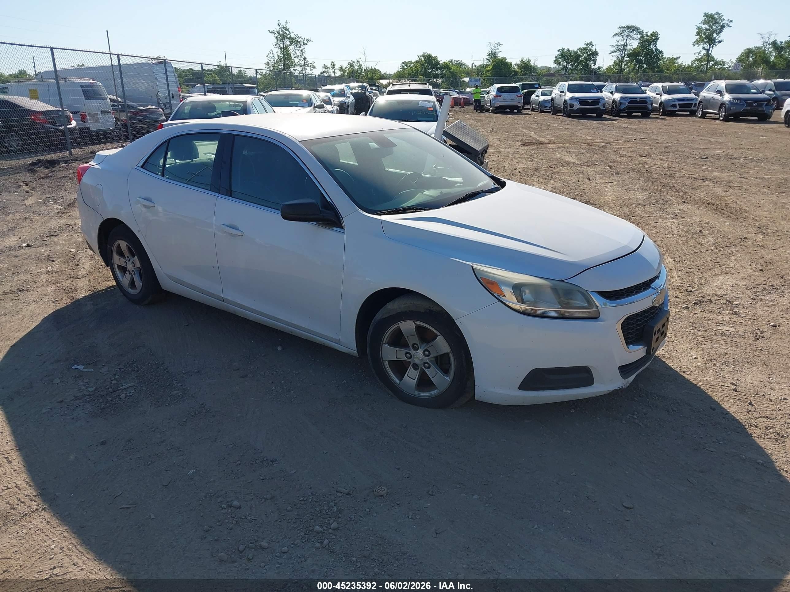 2015 Chevrolet Malibu 1fl White vin: 1G11A5SL5FF176482