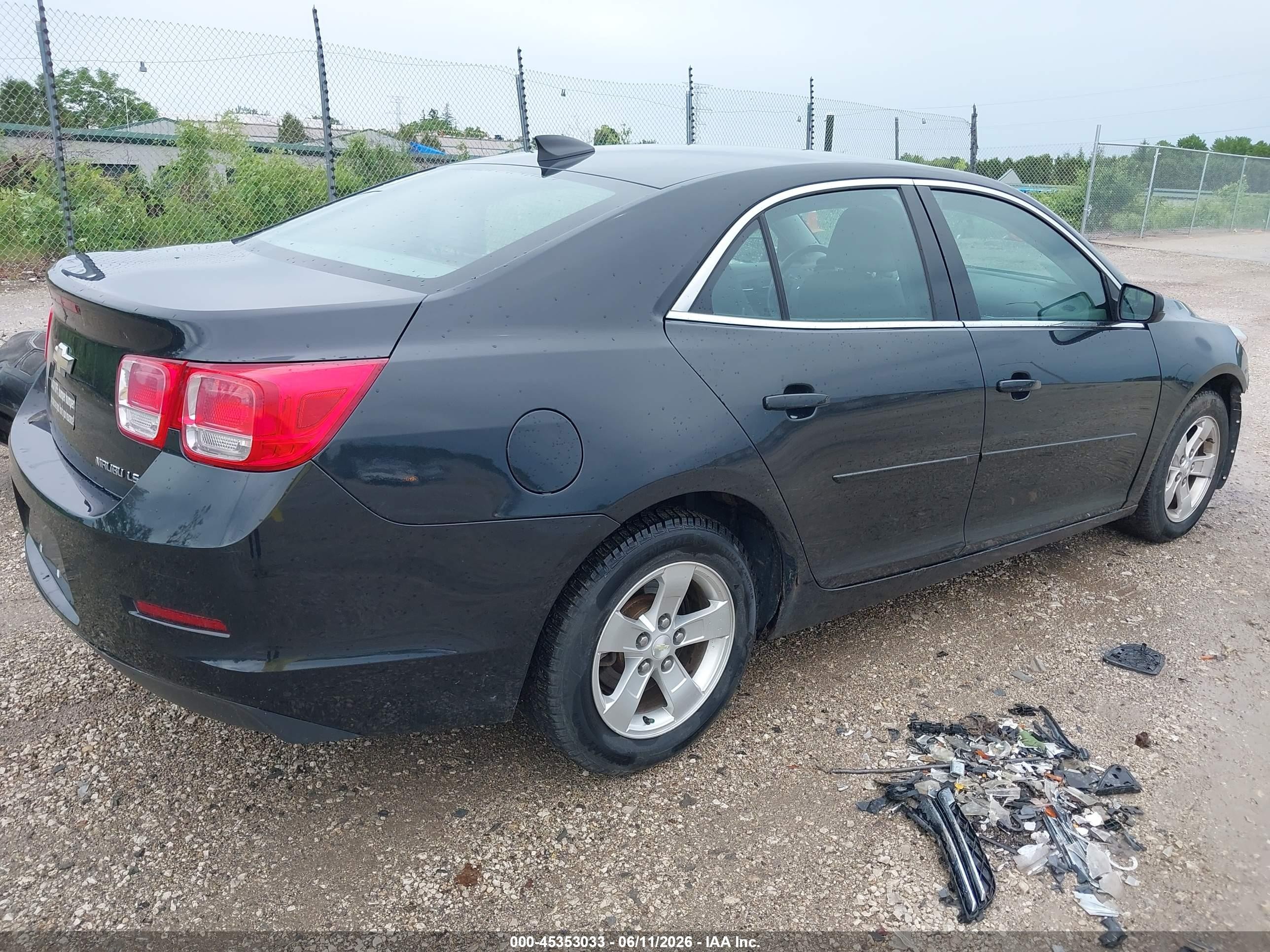 2015 Chevrolet Malibu 1fl Black vin: 1G11A5SL6FF291348
