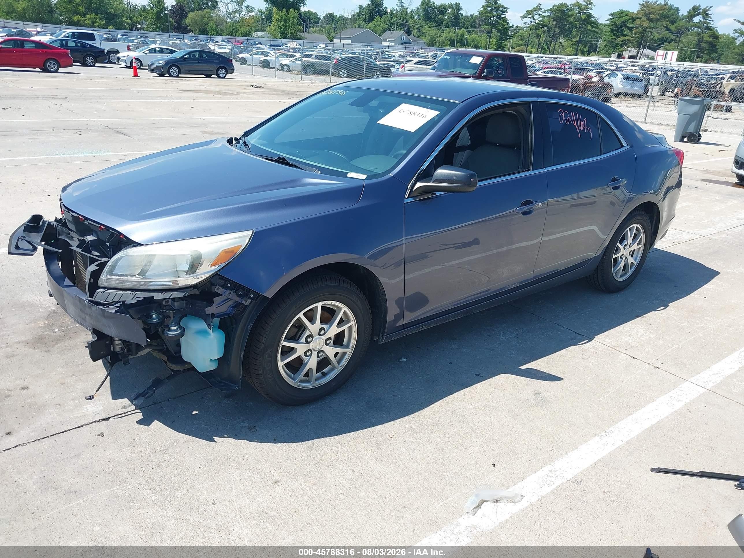 2014 Chevrolet Malibu 1fl Синий vin: 1G11A5SL9EF103873