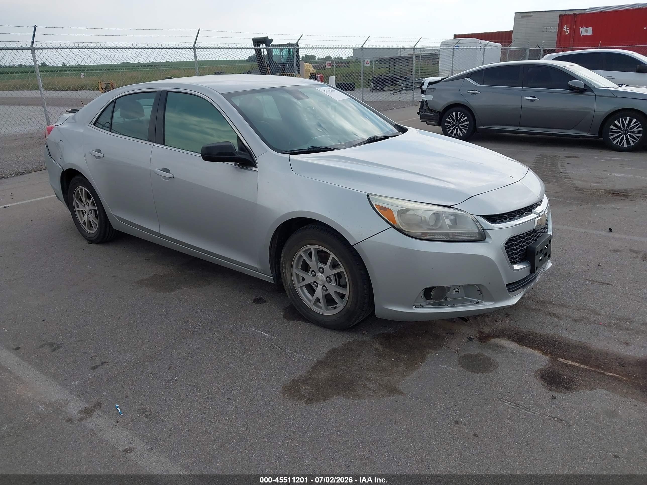 2014 Chevrolet Malibu 1fl Silver vin: 1G11A5SLXEF136087
