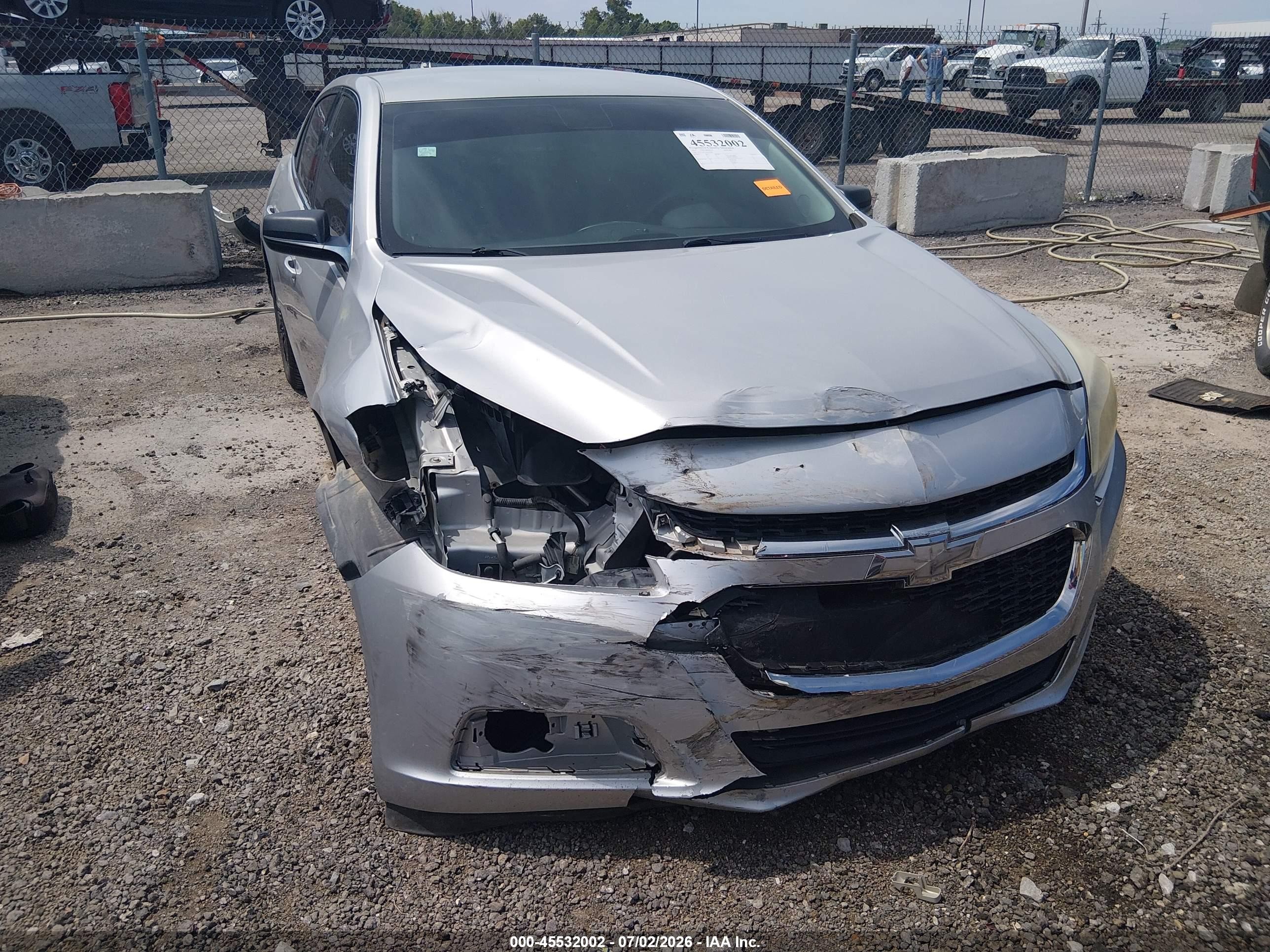 2014 Chevrolet Malibu 1fl Silver vin: 1G11A5SLXEF290265