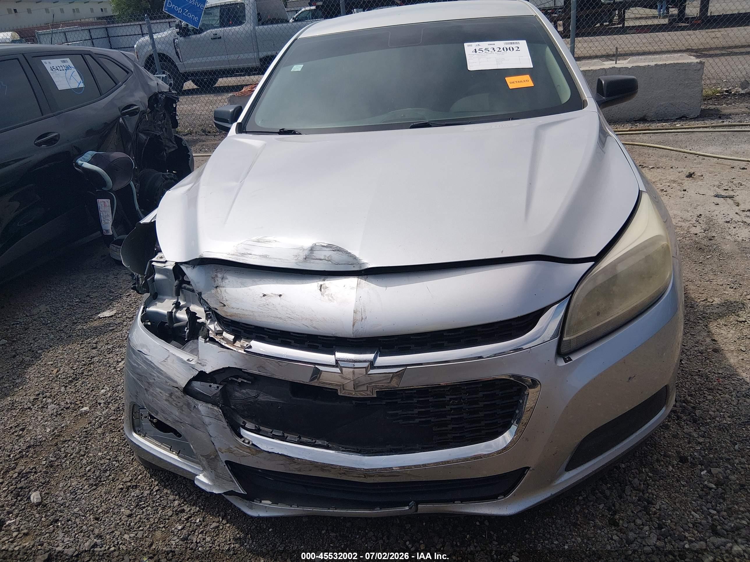 2014 Chevrolet Malibu 1fl Silver vin: 1G11A5SLXEF290265