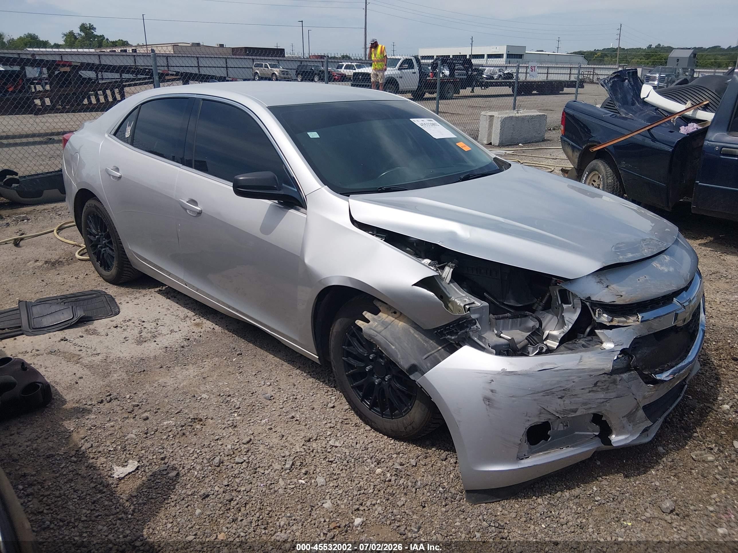 2014 Chevrolet Malibu 1fl Silver vin: 1G11A5SLXEF290265