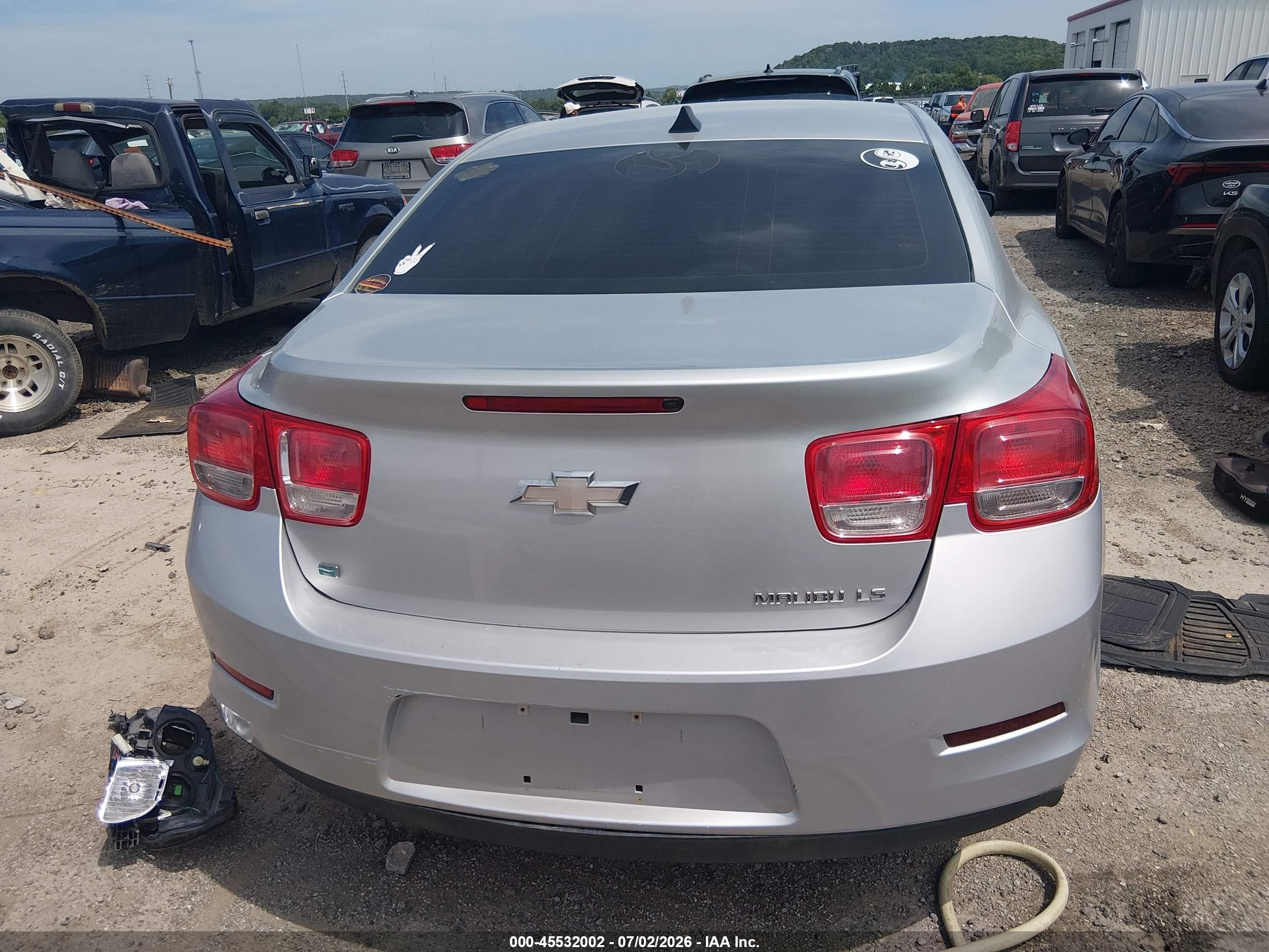 2014 Chevrolet Malibu 1fl Silver vin: 1G11A5SLXEF290265