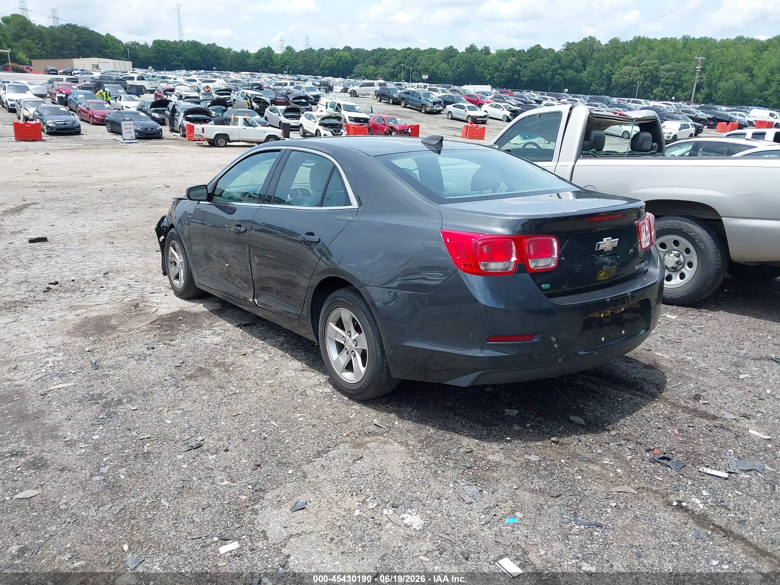 2015 Chevrolet Malibu 1fl Серый vin: 1G11A5SLXFF111790