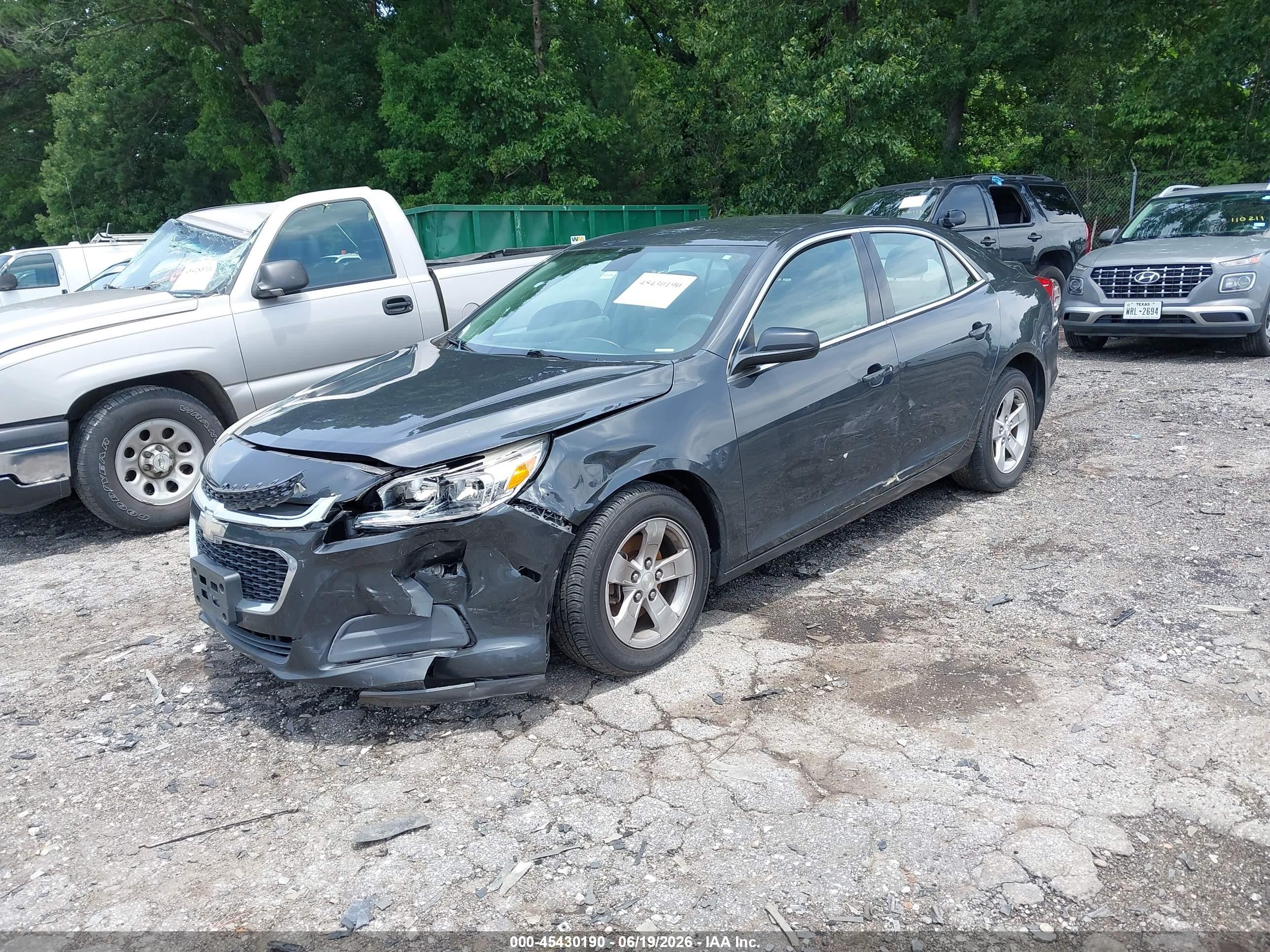 2015 Chevrolet Malibu 1fl Серый vin: 1G11A5SLXFF111790