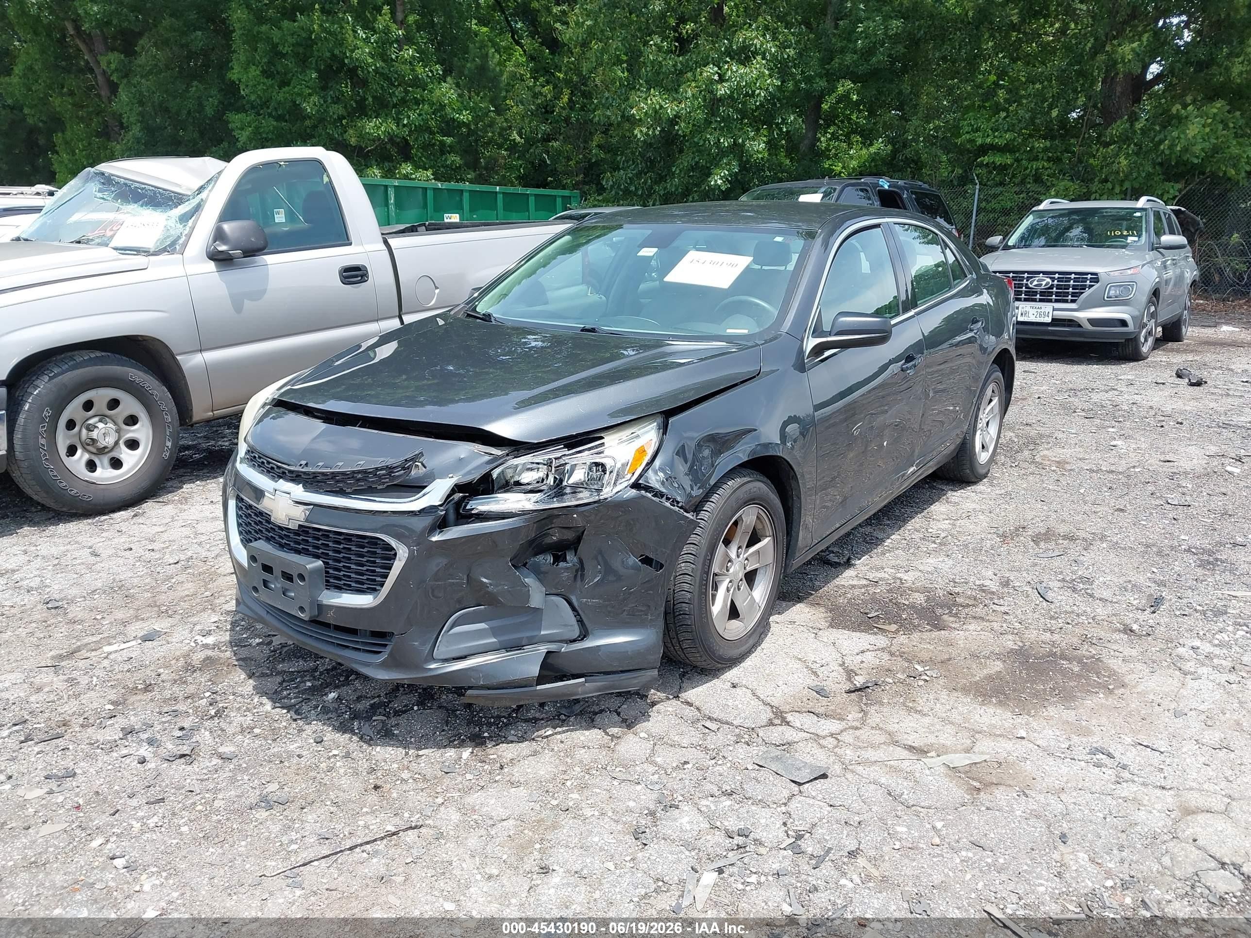2015 Chevrolet Malibu 1fl Серый vin: 1G11A5SLXFF111790