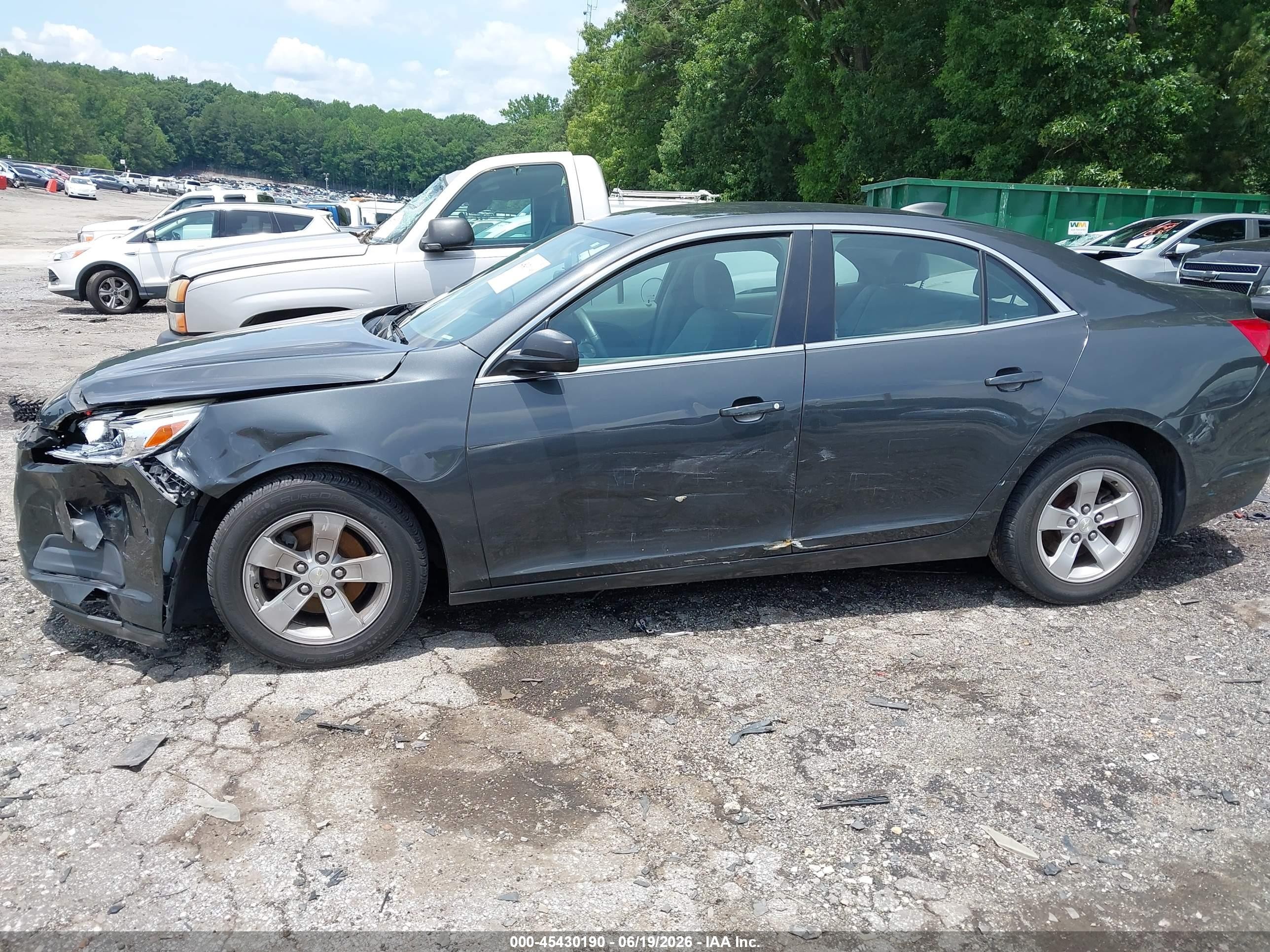 2015 Chevrolet Malibu 1fl Серый vin: 1G11A5SLXFF111790
