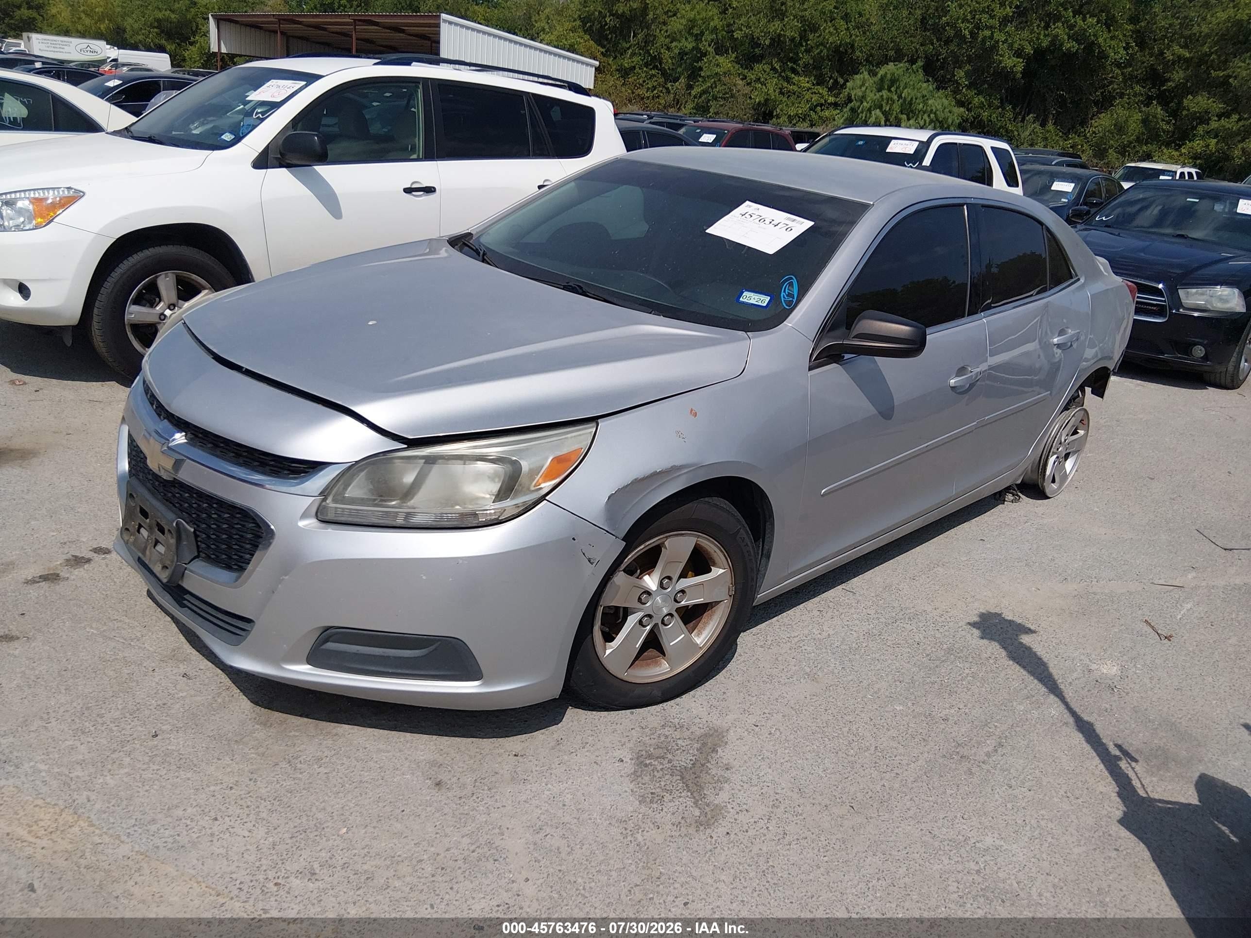 2015 Chevrolet Malibu 1fl Silver vin: 1G11A5SLXFF266534