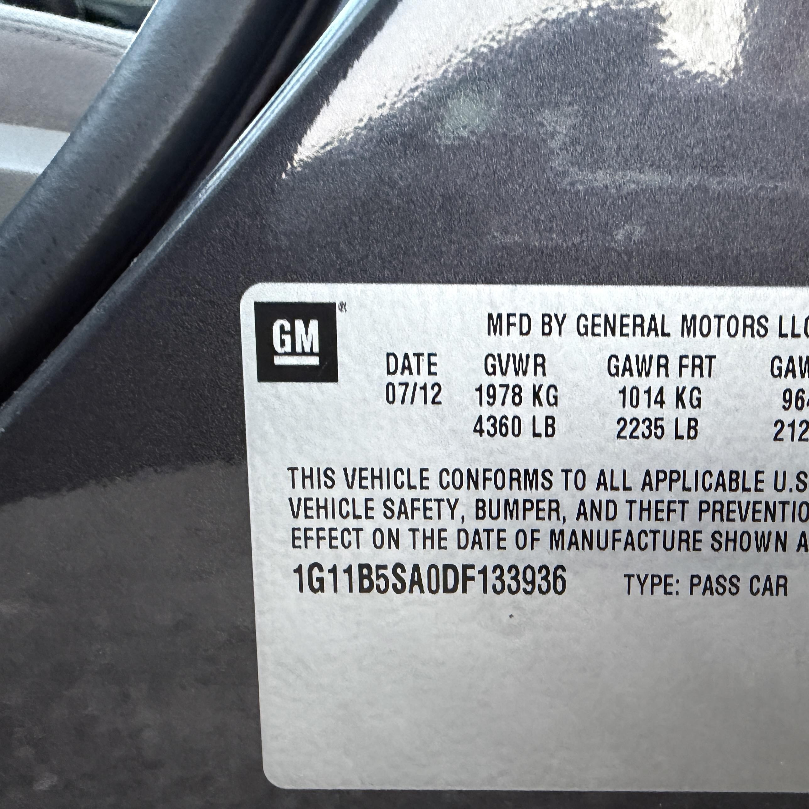 2013 Chevrolet Malibu 1ls Gray vin: 1G11B5SA0DF133936