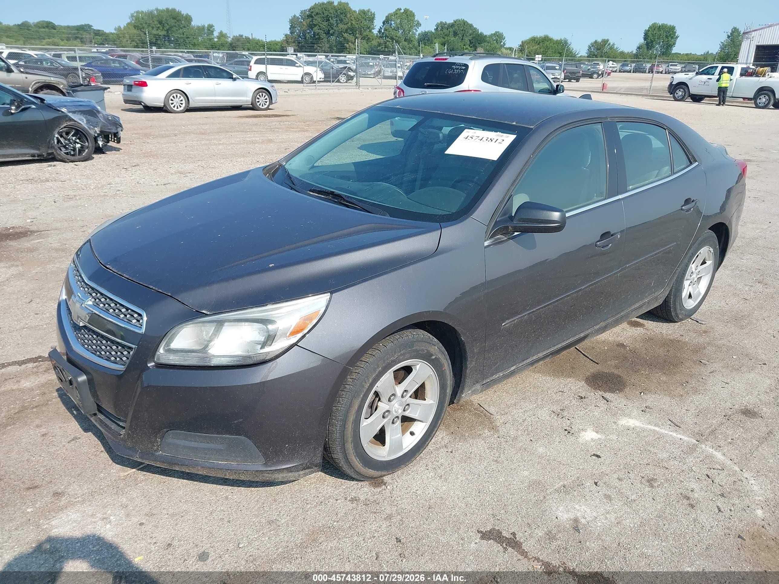 2013 Chevrolet Malibu 1ls Gray vin: 1G11B5SA0DF246981