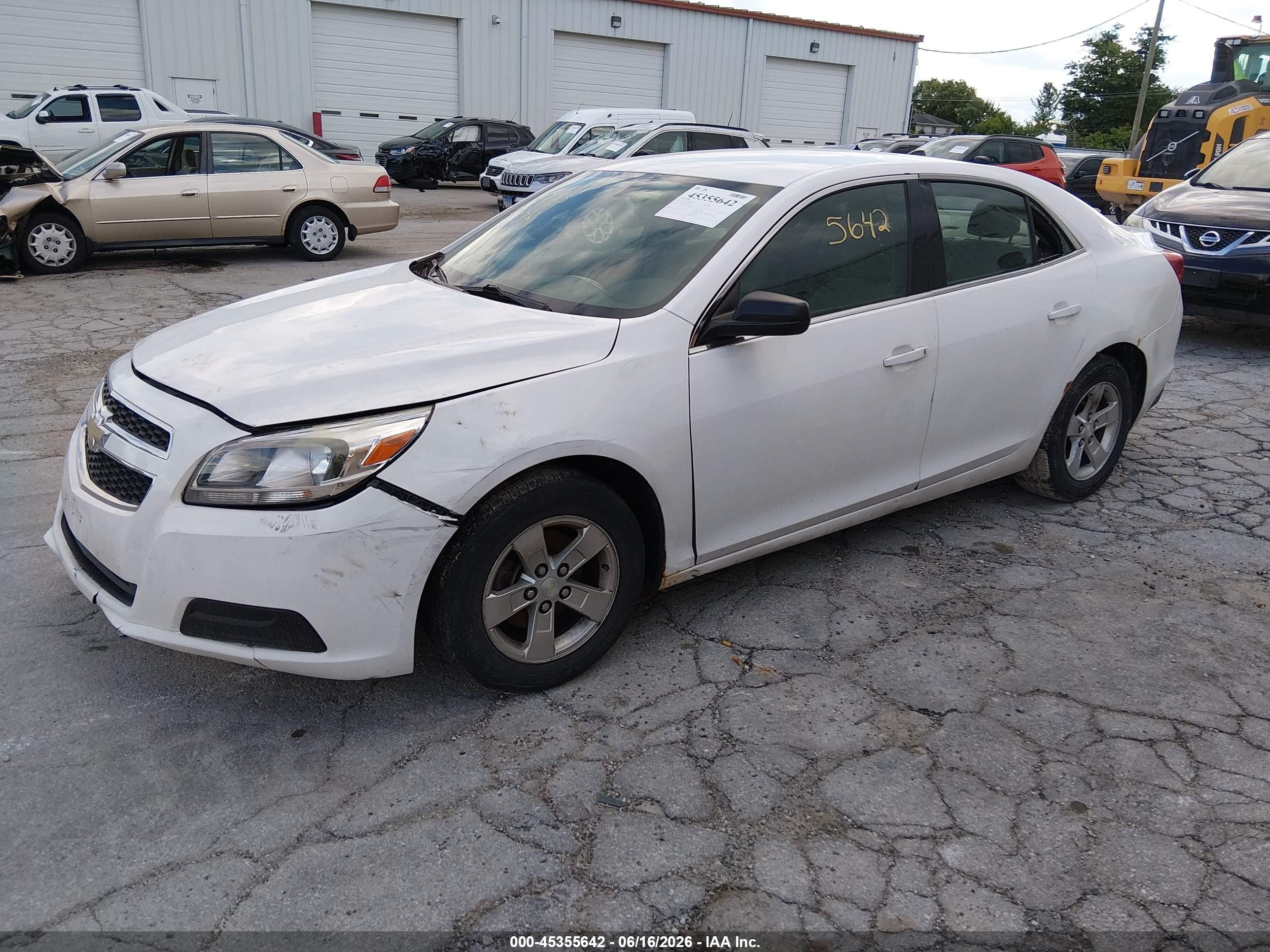 2013 Chevrolet Malibu 1ls White vin: 1G11B5SA0DF349706