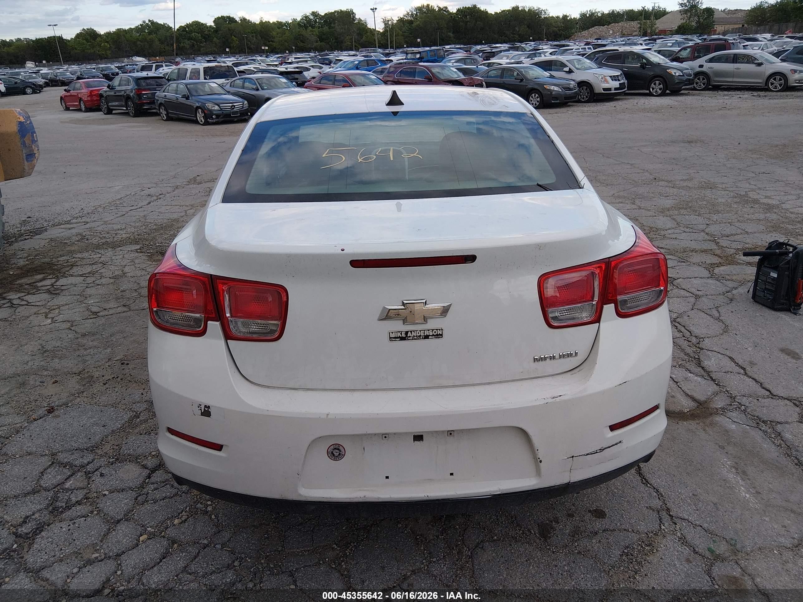 2013 Chevrolet Malibu 1ls White vin: 1G11B5SA0DF349706