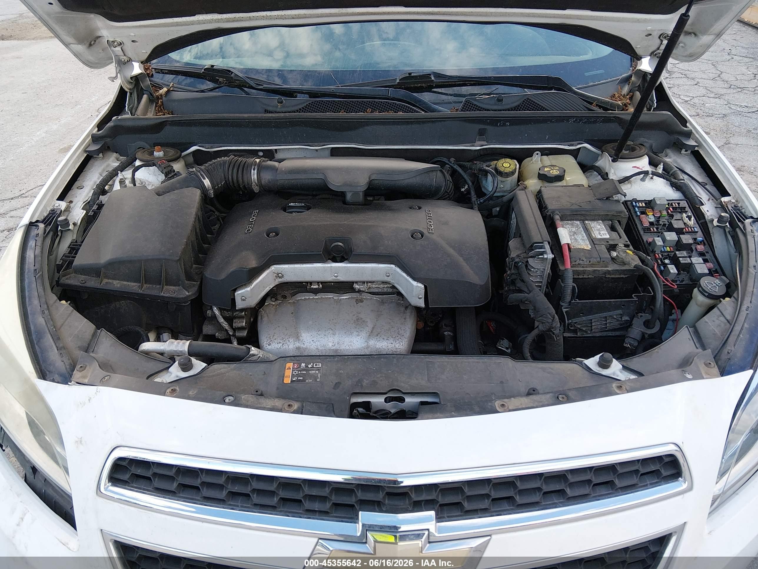 2013 Chevrolet Malibu 1ls White vin: 1G11B5SA0DF349706
