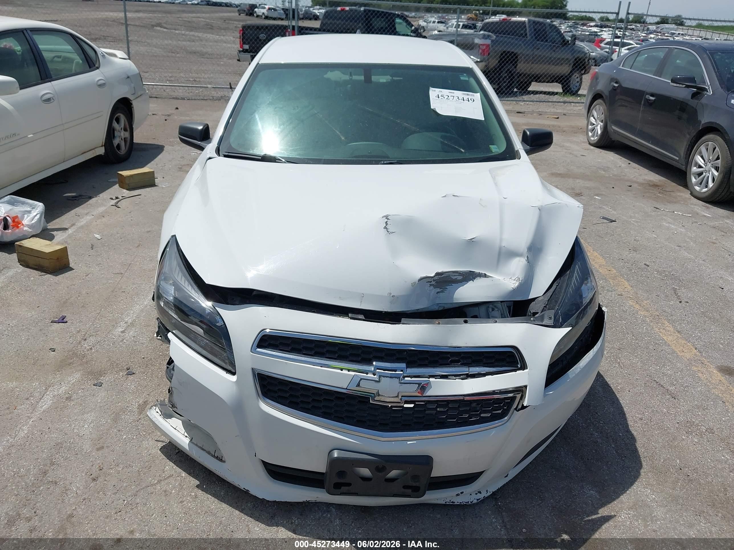 2013 Chevrolet Malibu 1ls White vin: 1G11B5SA0DF353545