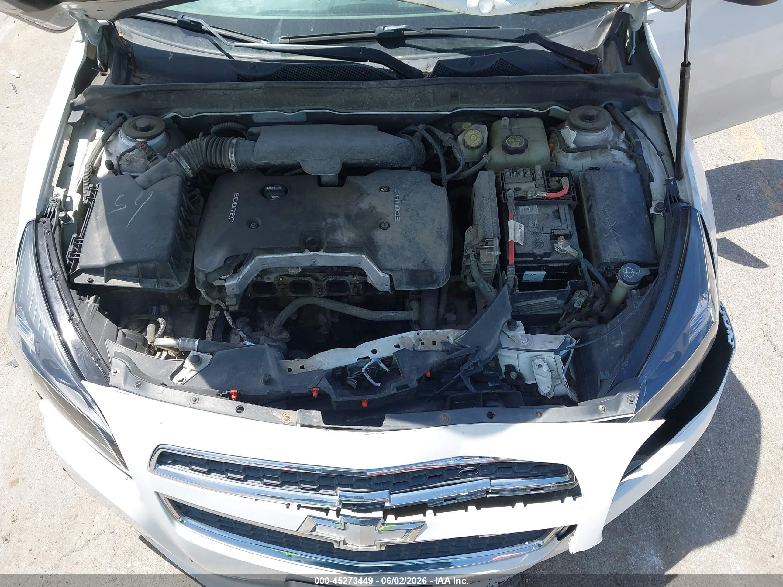 2013 Chevrolet Malibu 1ls White vin: 1G11B5SA0DF353545