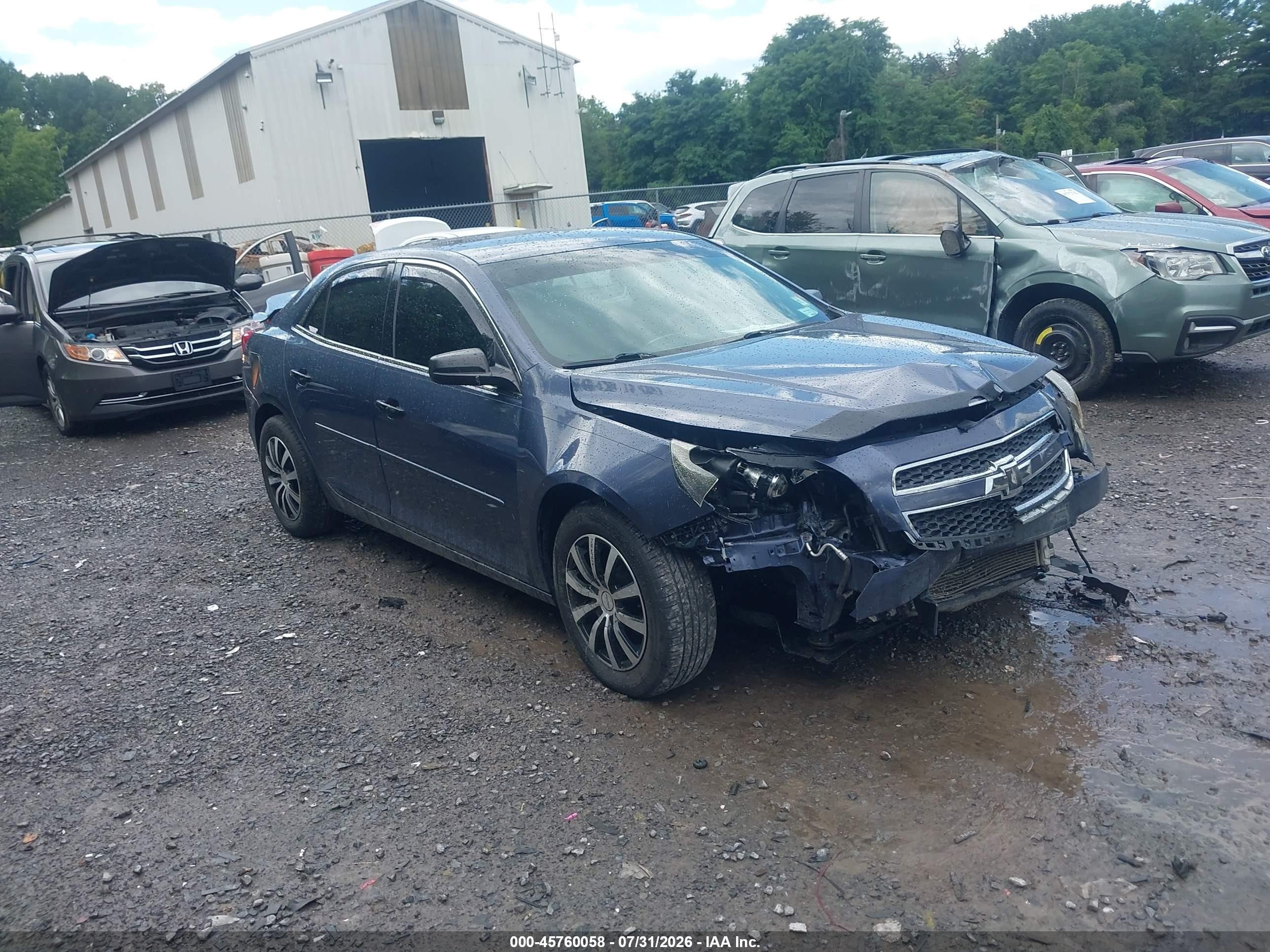 2013 Chevrolet Malibu 1ls Blue vin: 1G11B5SA0DF357904