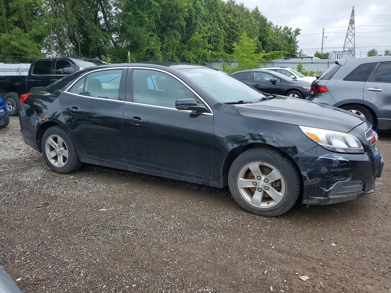 2013 Chevrolet Malibu Ls Black vin: 1G11B5SA0DU138128