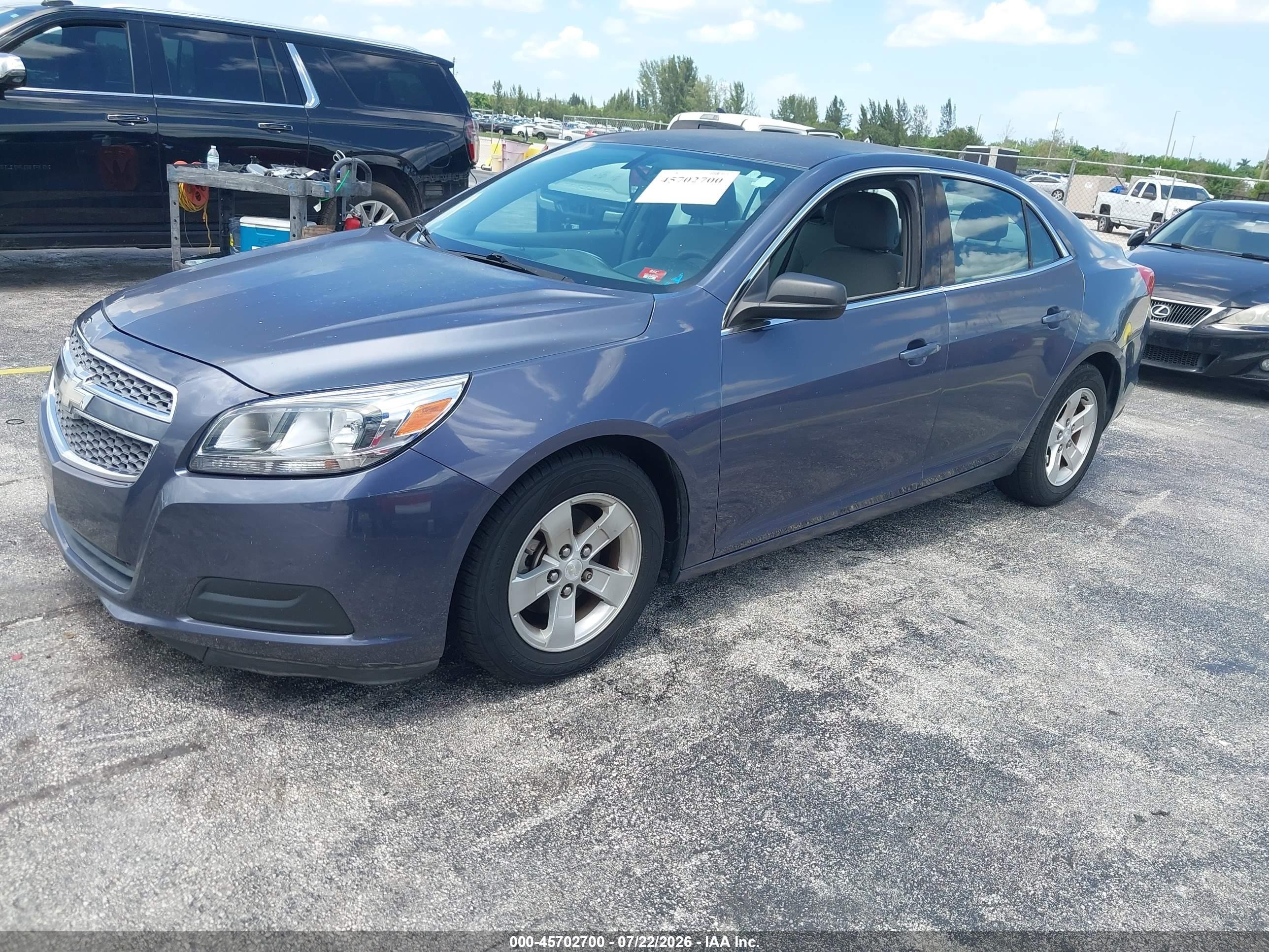 2013 Chevrolet Malibu 1ls Blue vin: 1G11B5SA1DF143486