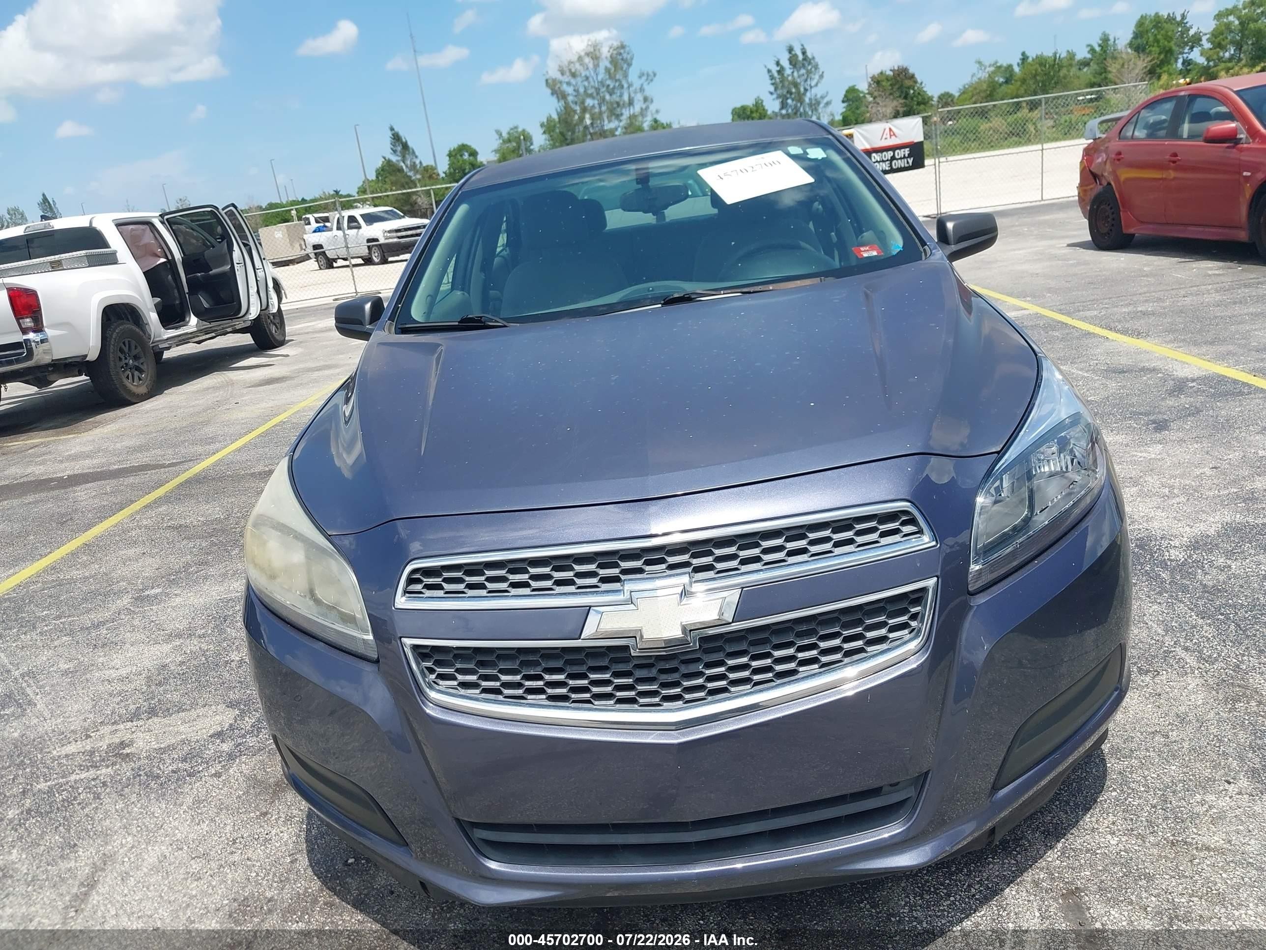 2013 Chevrolet Malibu 1ls Blue vin: 1G11B5SA1DF143486