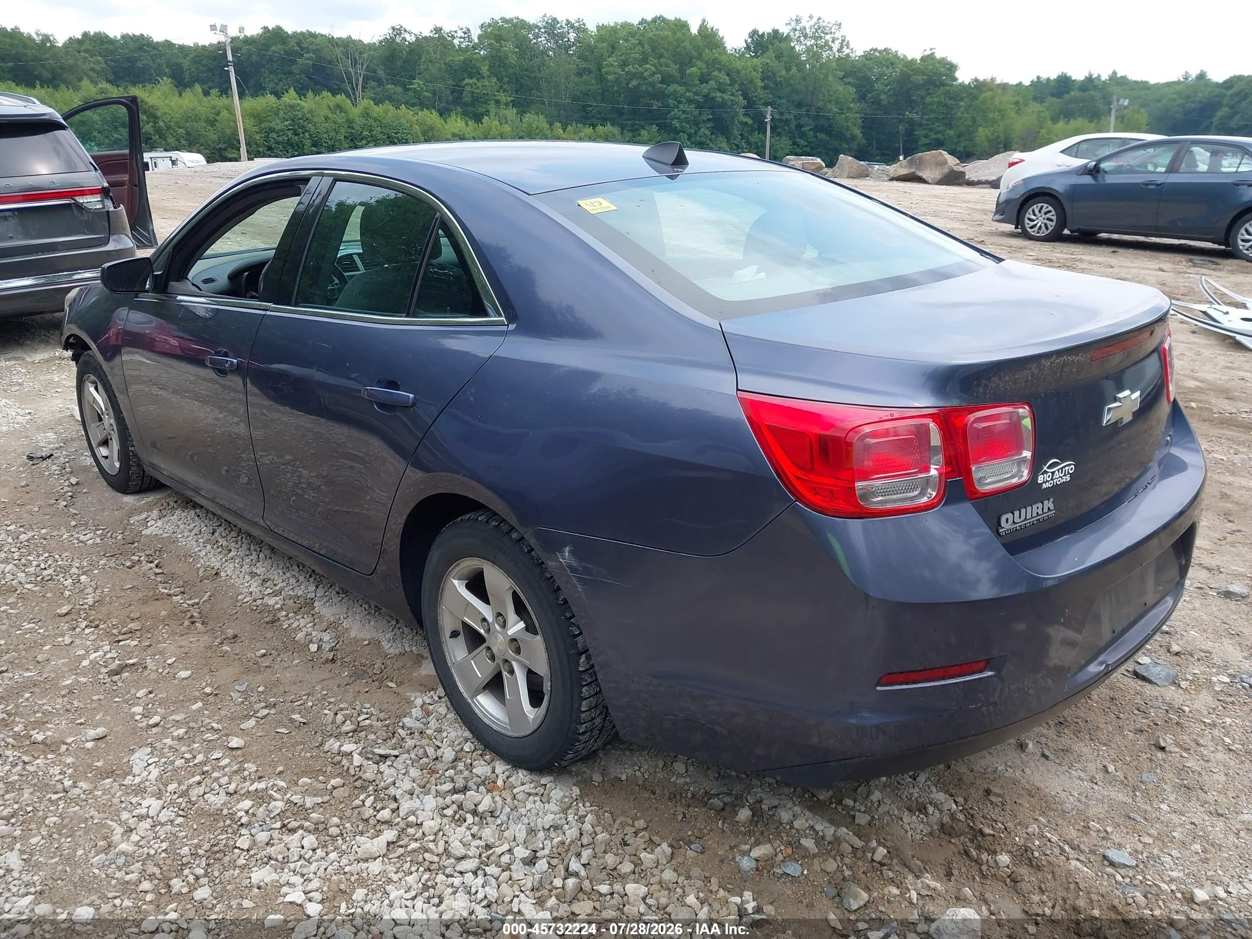 2013 Chevrolet Malibu 1ls Light Blue vin: 1G11B5SA1DF146498