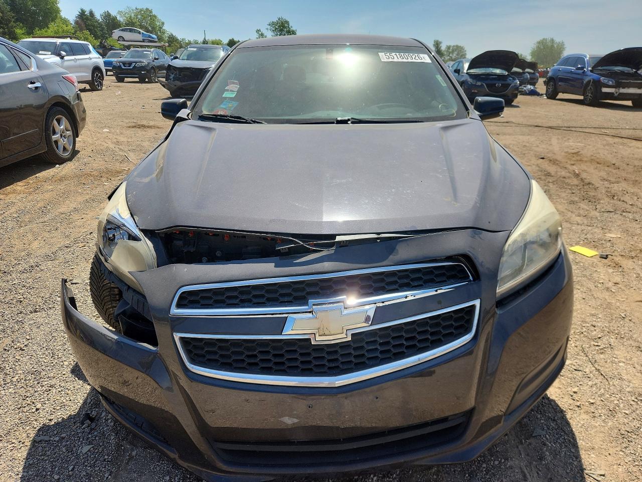 2013 Chevrolet Malibu Ls Gray vin: 1G11B5SA1DF190405