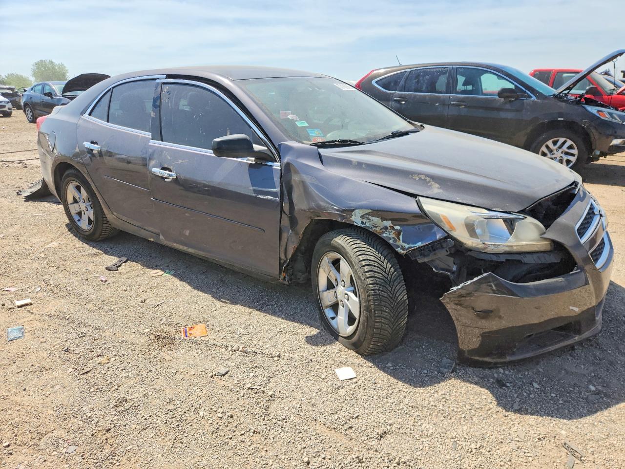 2013 Chevrolet Malibu Ls Gray vin: 1G11B5SA1DF190405