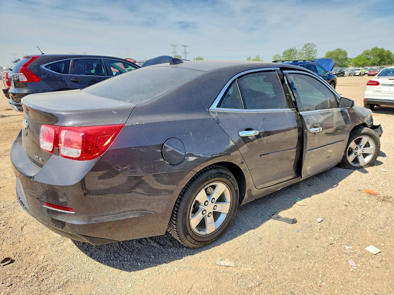 2013 Chevrolet Malibu Ls Gray vin: 1G11B5SA1DF190405
