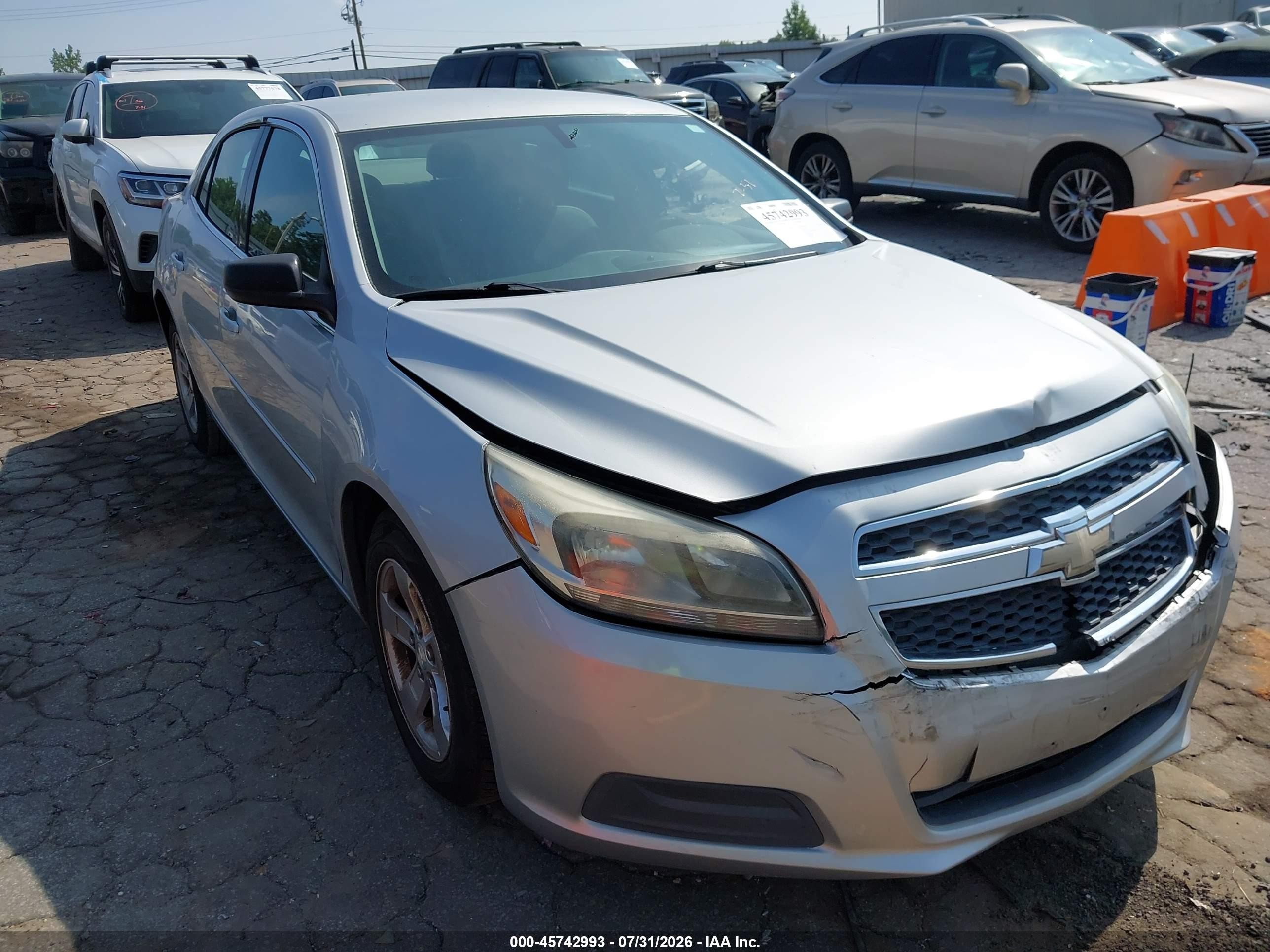 2013 Chevrolet Malibu 1ls Silver vin: 1G11B5SA1DF229834
