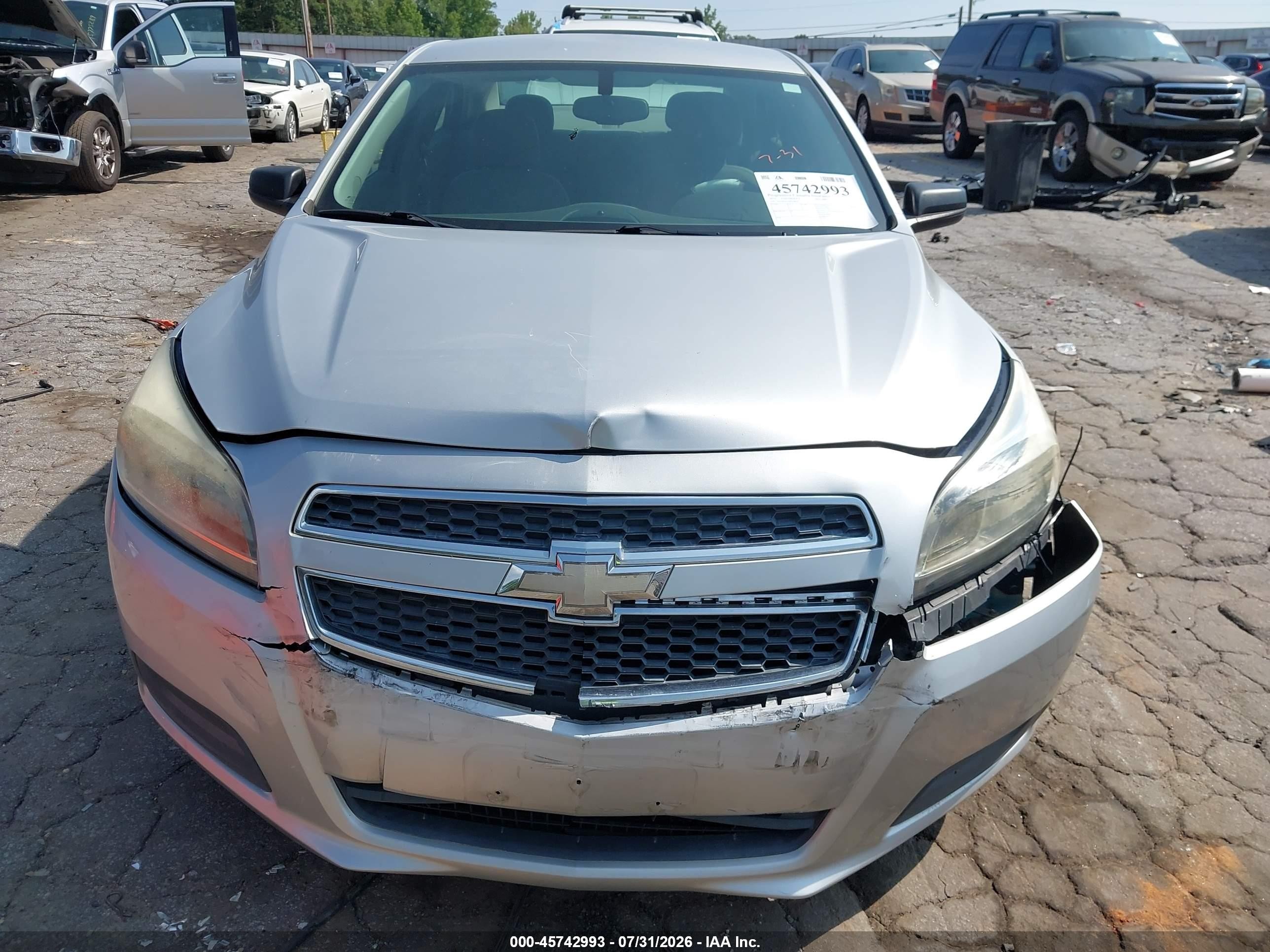 2013 Chevrolet Malibu 1ls Silver vin: 1G11B5SA1DF229834