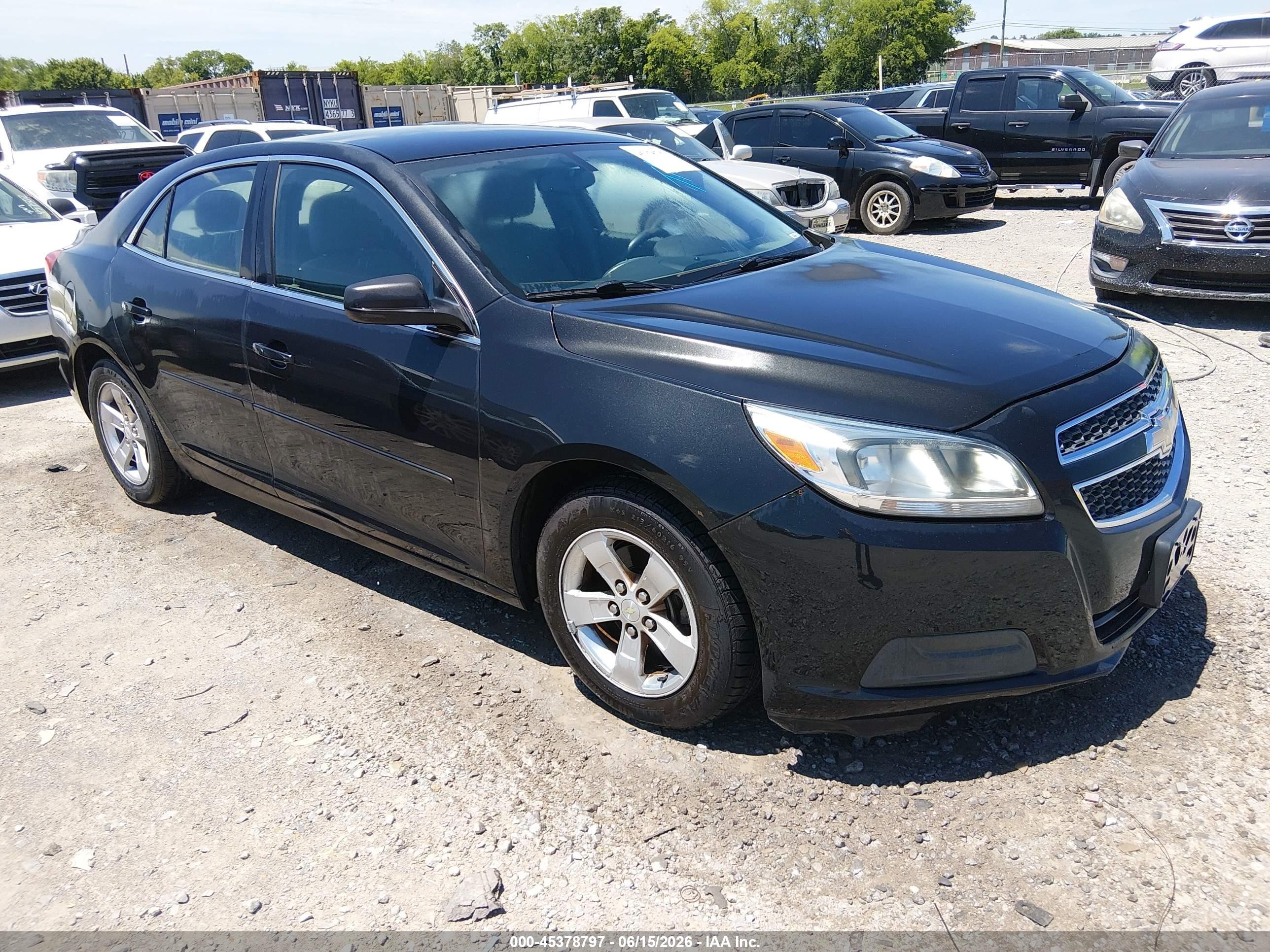2013 Chevrolet Malibu 1ls Черный vin: 1G11B5SA1DF262428