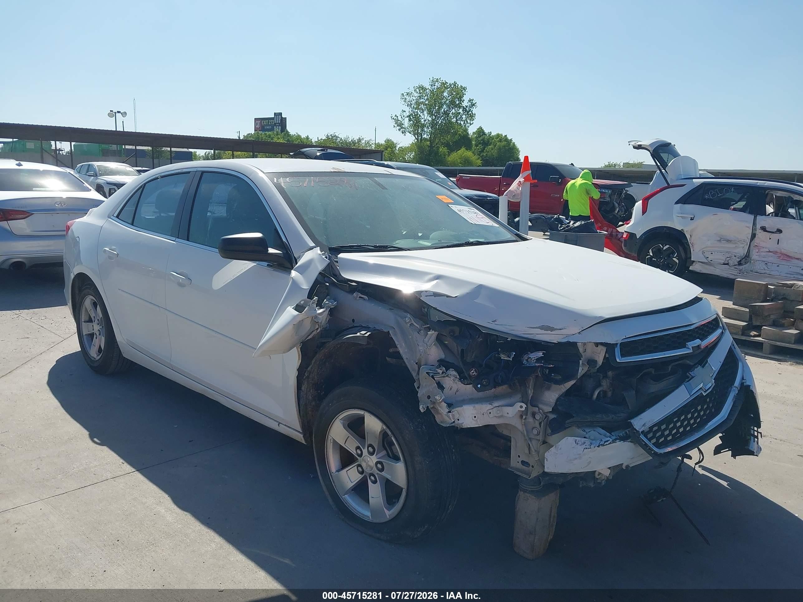 2013 Chevrolet Malibu 1ls White vin: 1G11B5SA1DF281089