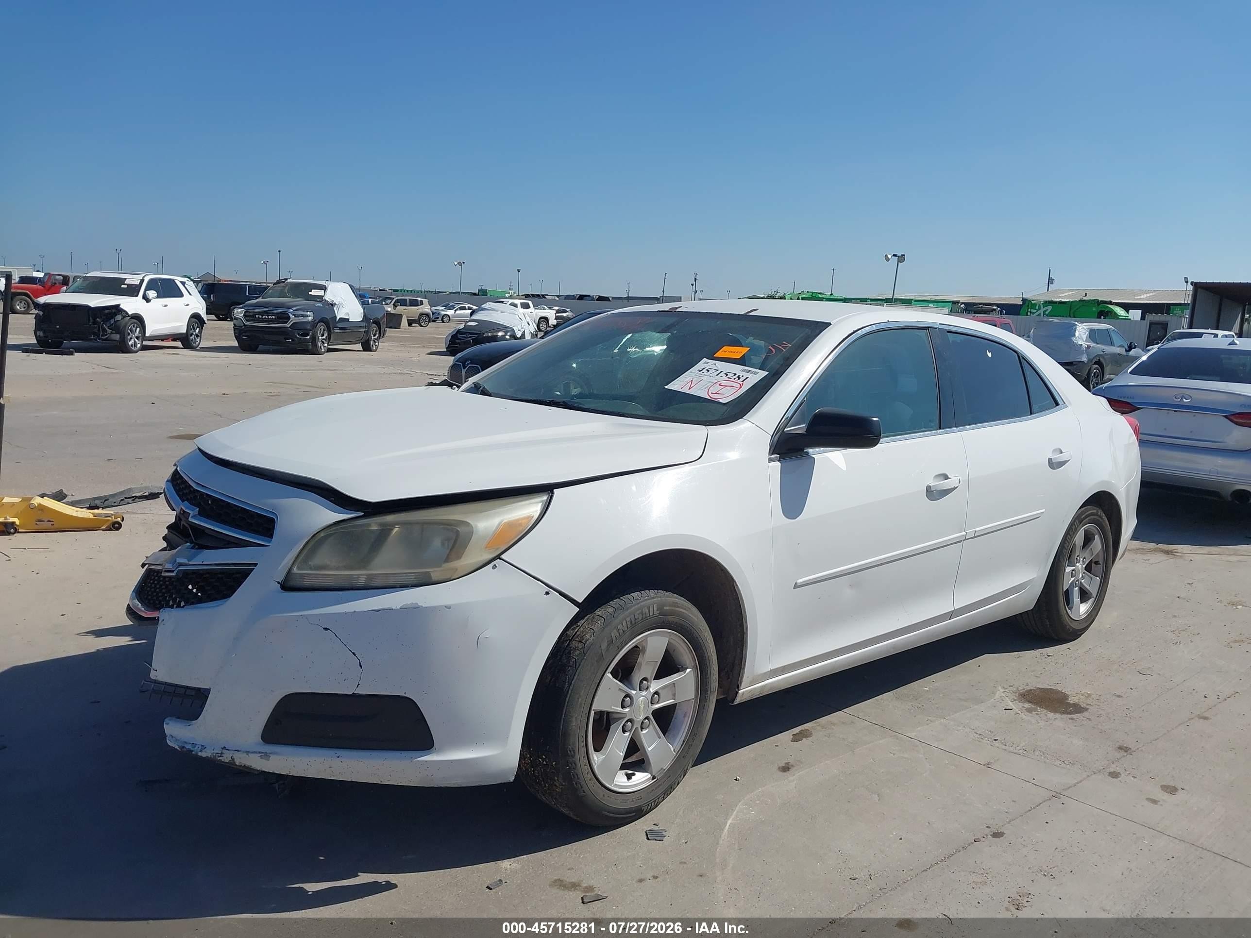 2013 Chevrolet Malibu 1ls White vin: 1G11B5SA1DF281089
