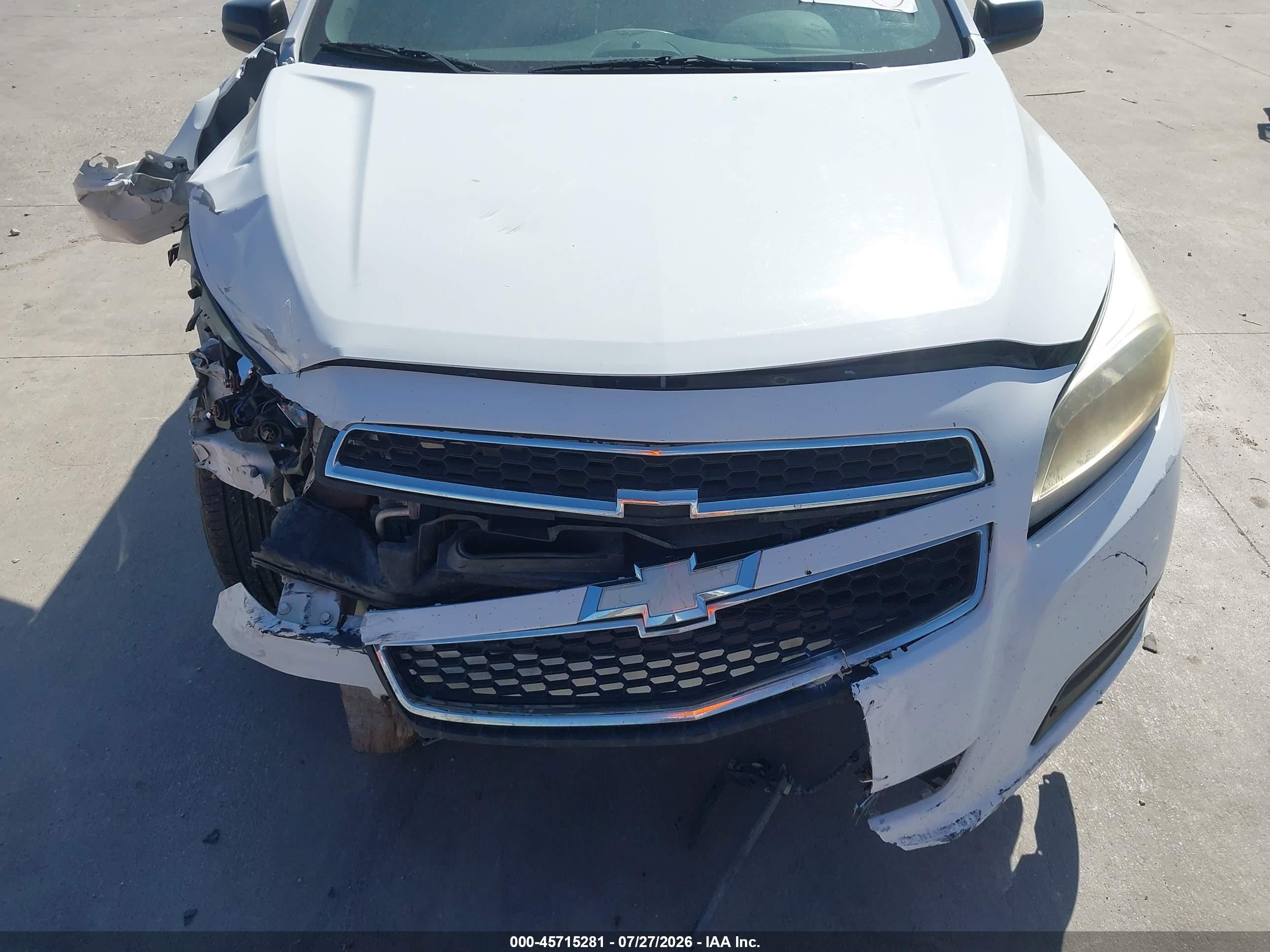 2013 Chevrolet Malibu 1ls White vin: 1G11B5SA1DF281089