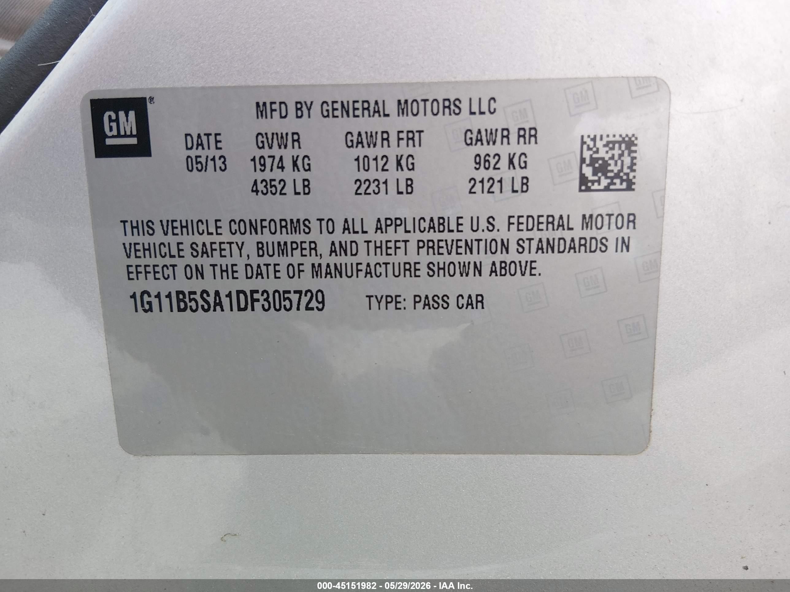 2013 Chevrolet Malibu 1ls Серебряный vin: 1G11B5SA1DF305729