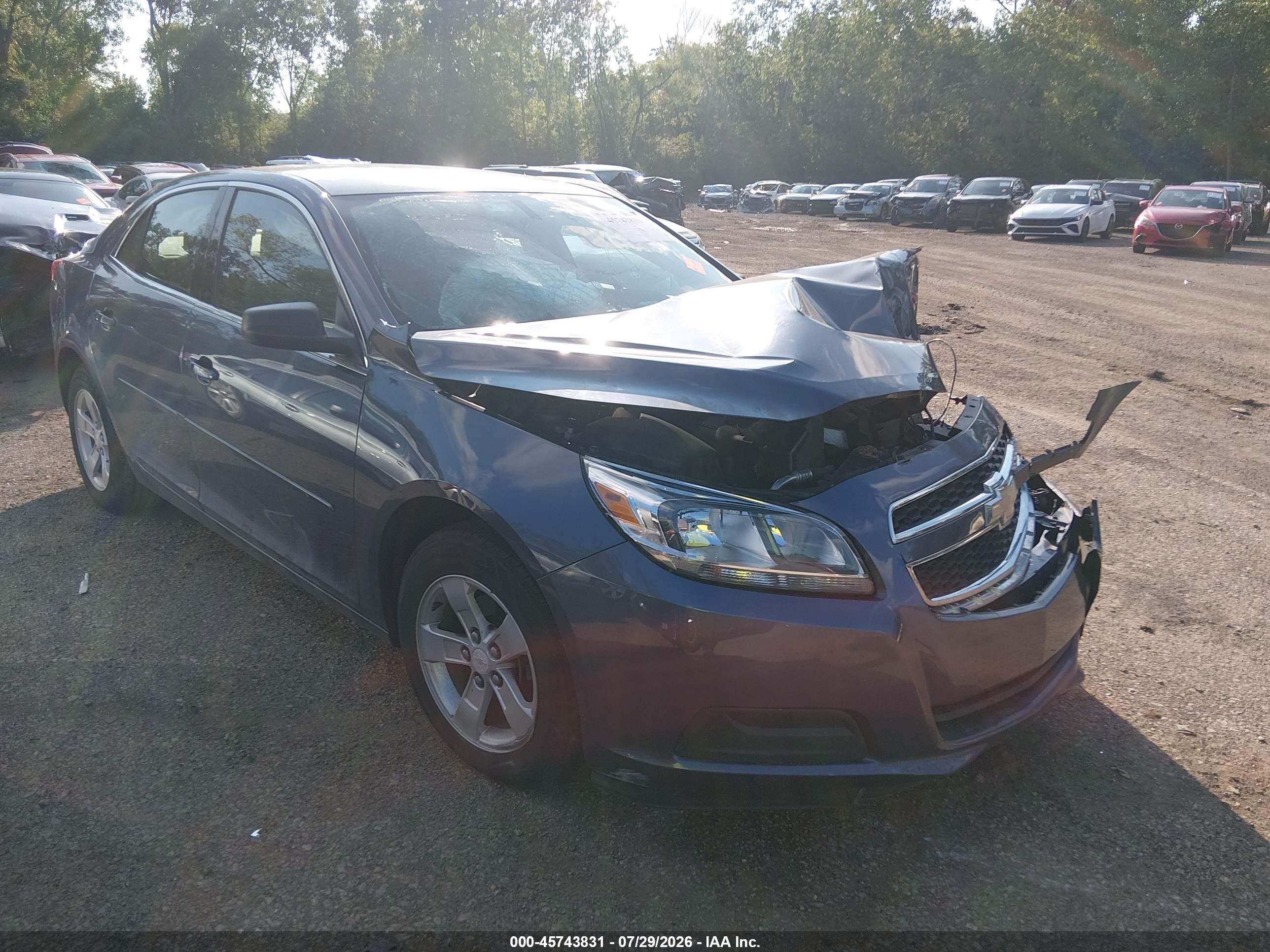 2013 Chevrolet Malibu 1ls Blue vin: 1G11B5SA1DF332302