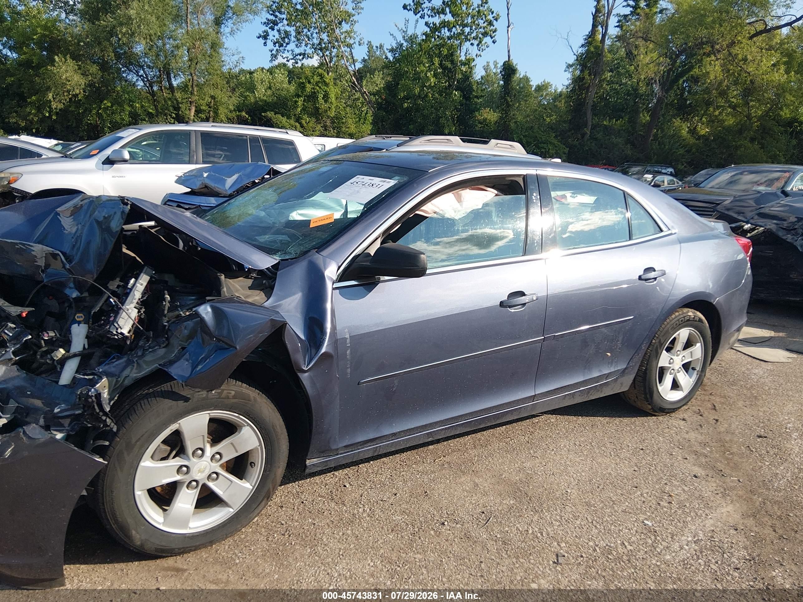 2013 Chevrolet Malibu 1ls Blue vin: 1G11B5SA1DF332302